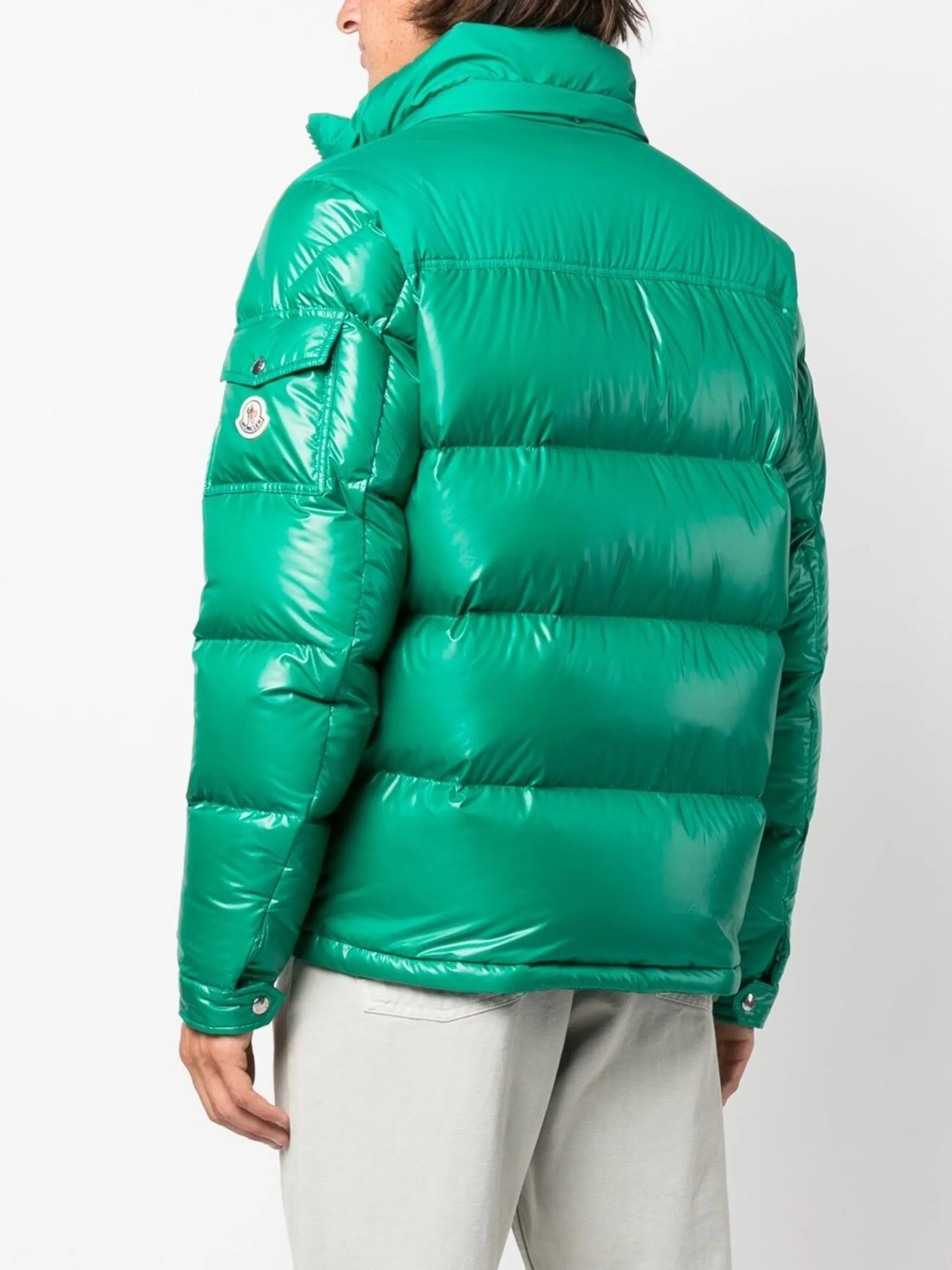 feather-down hooded puffer jacket
