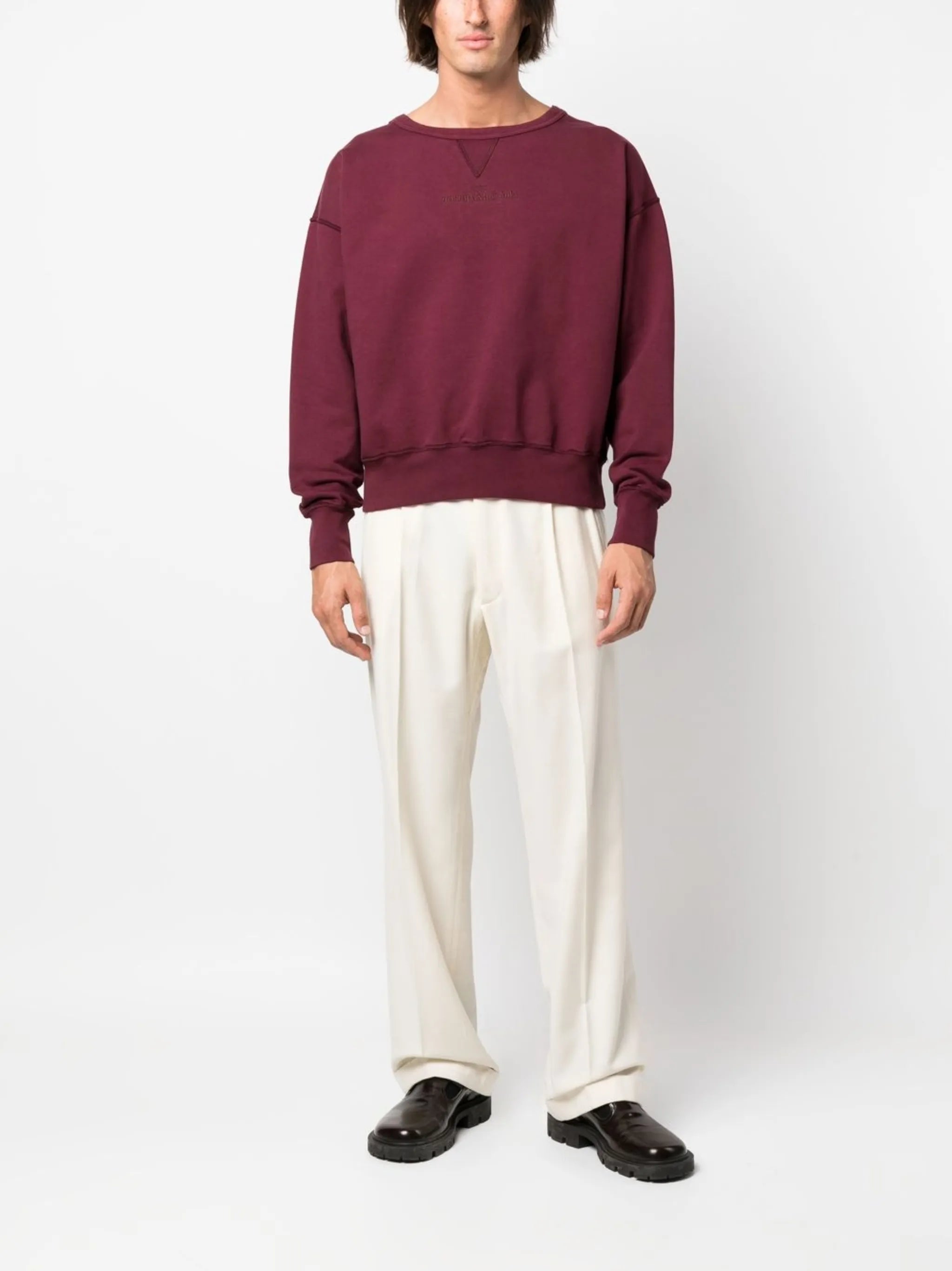 embroidered-logo detail sweatshirt
