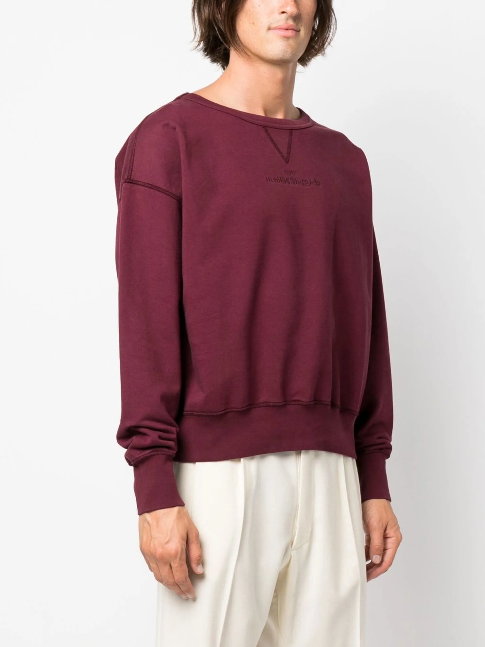 embroidered-logo detail sweatshirt