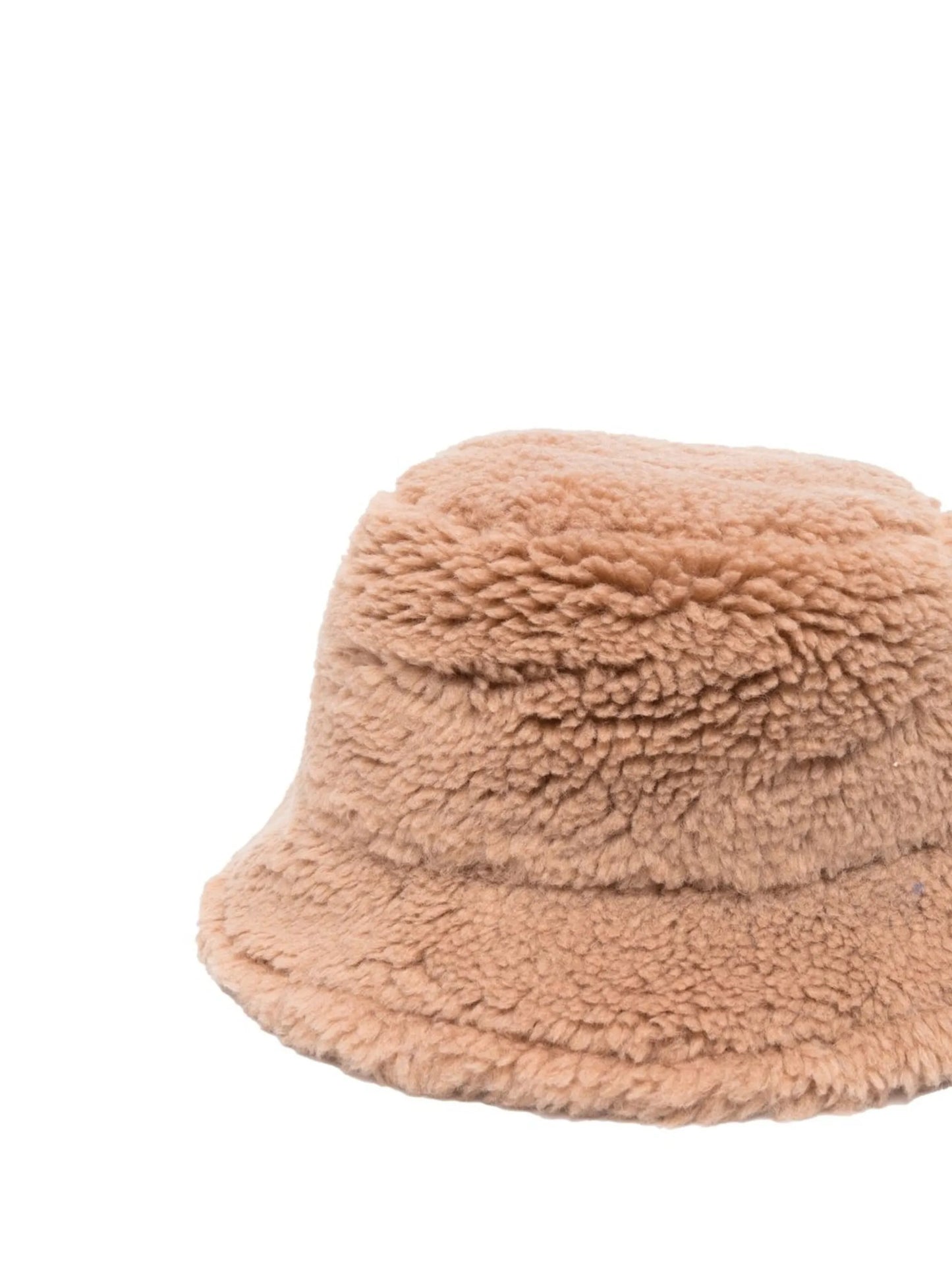 faux-shearling bucket hat