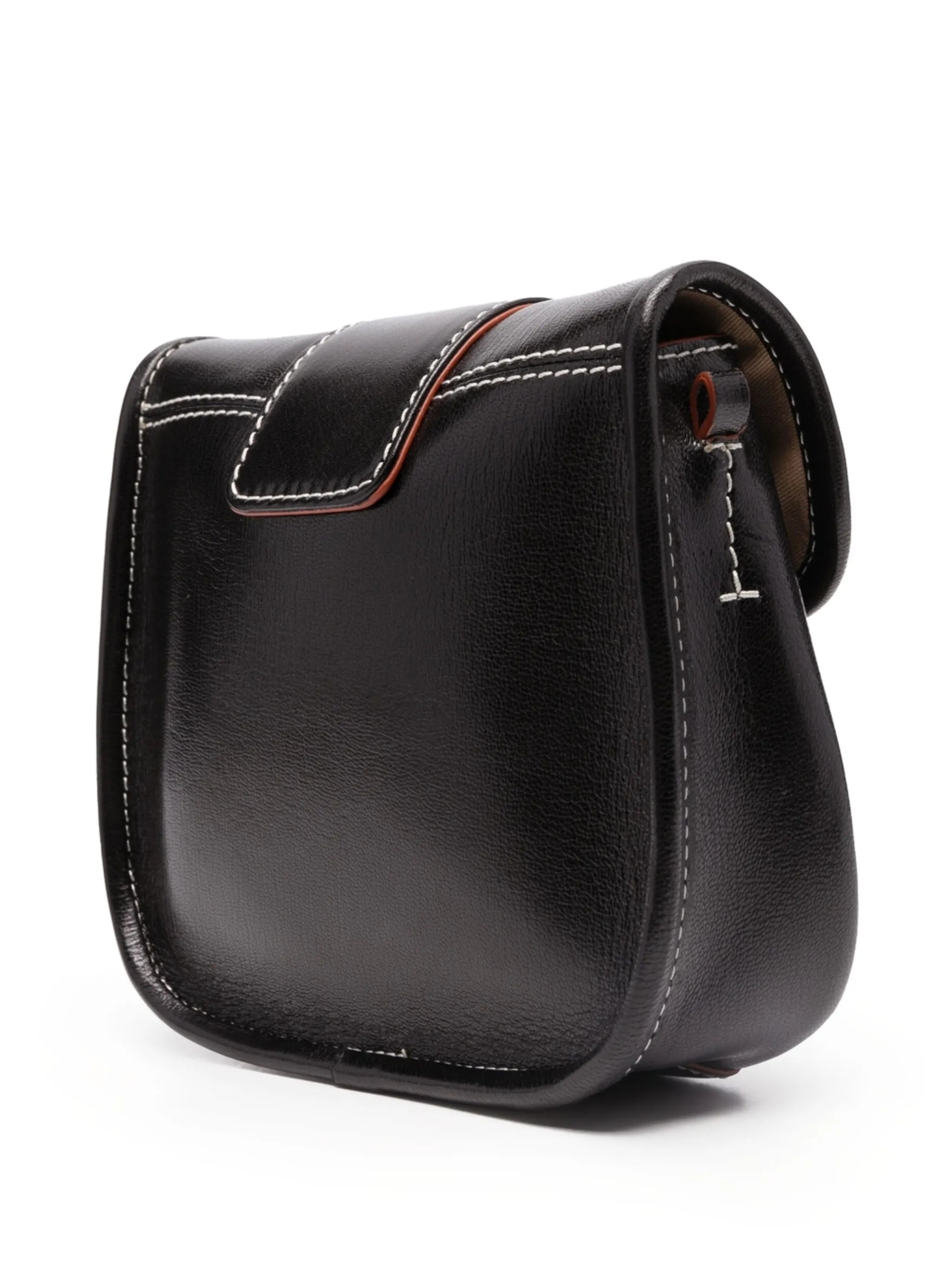 Saddie ring-hardware shoulder bag