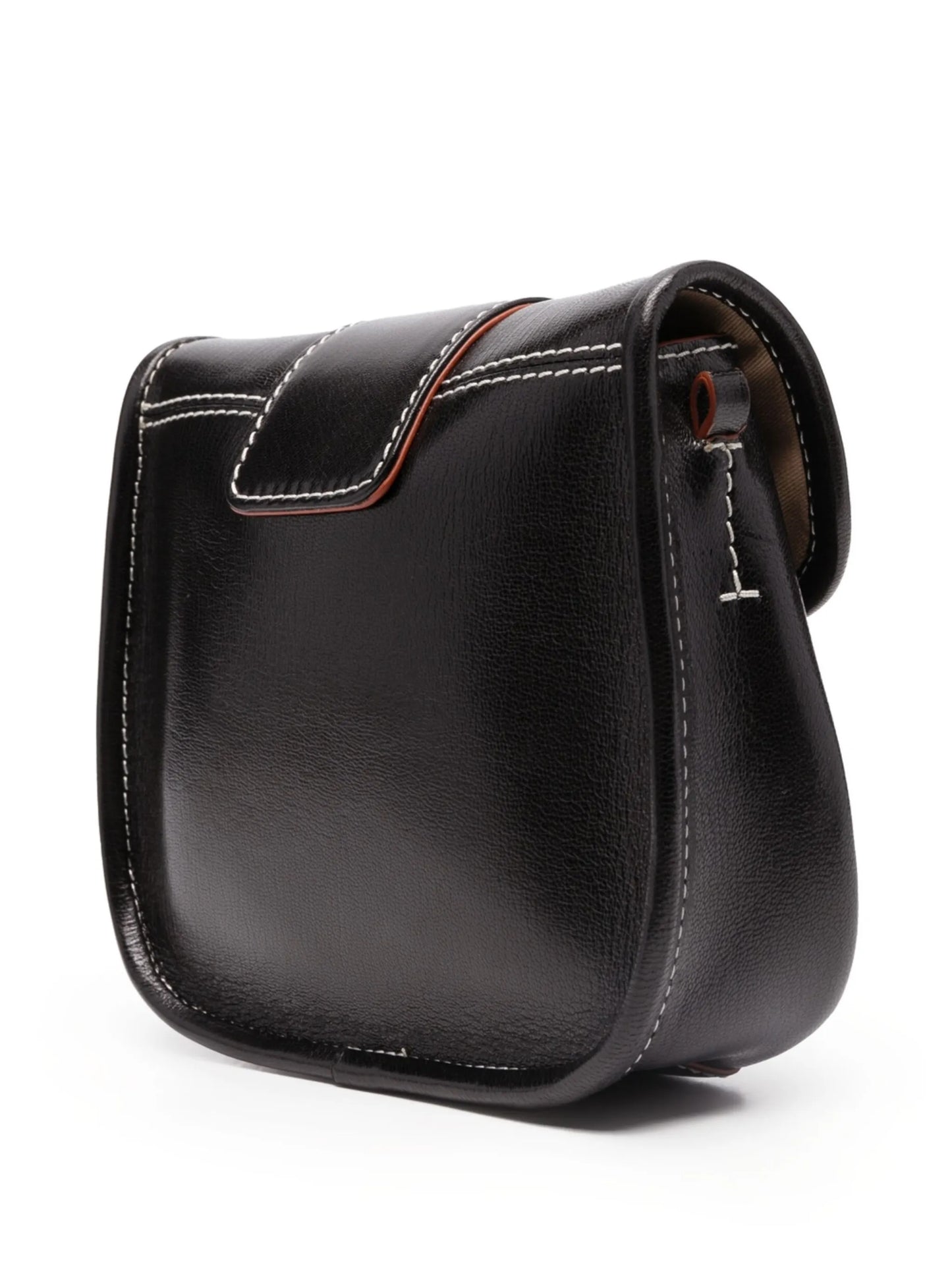 Saddie ring-hardware shoulder bag