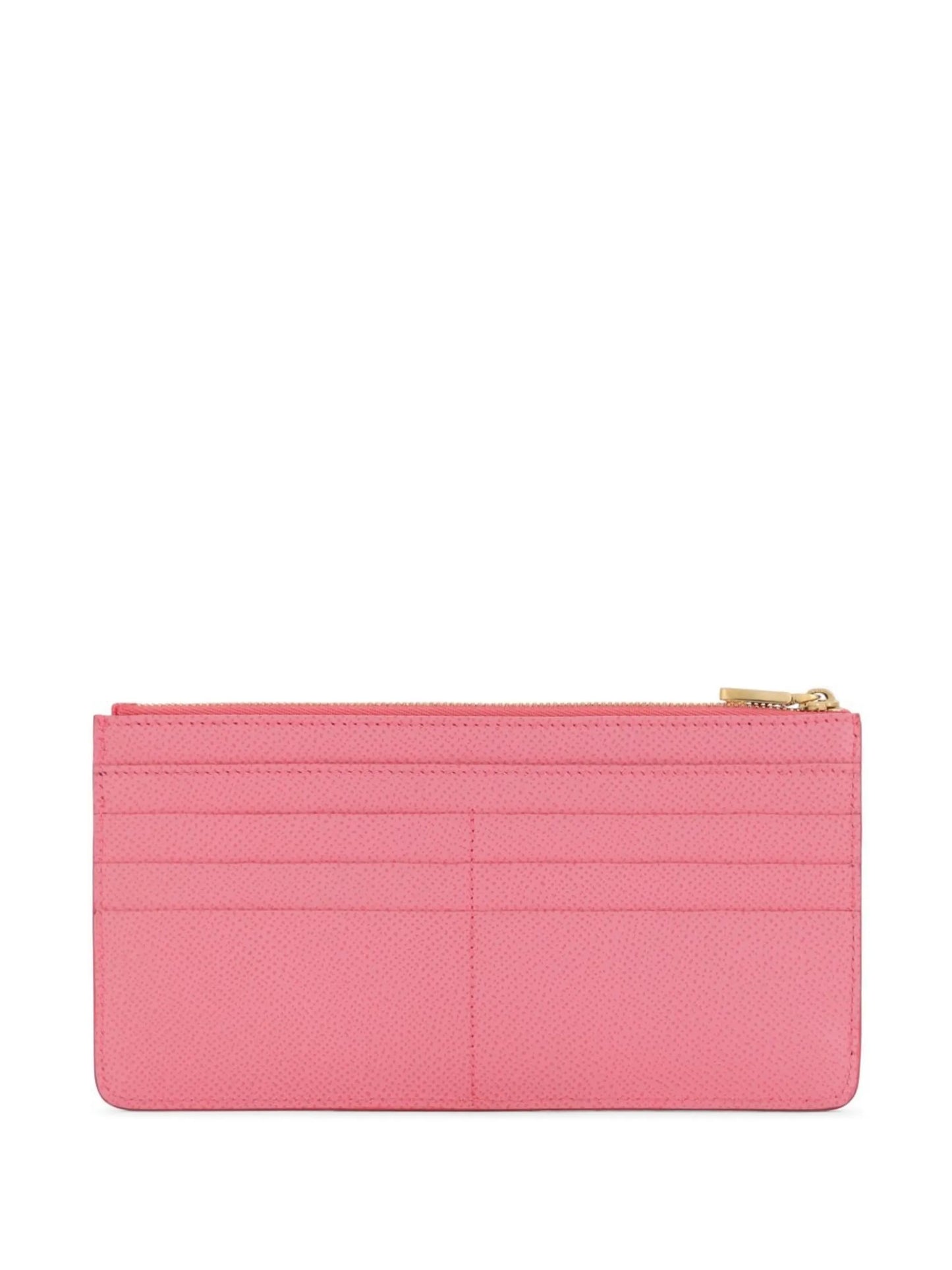 logo-tag leather card holder