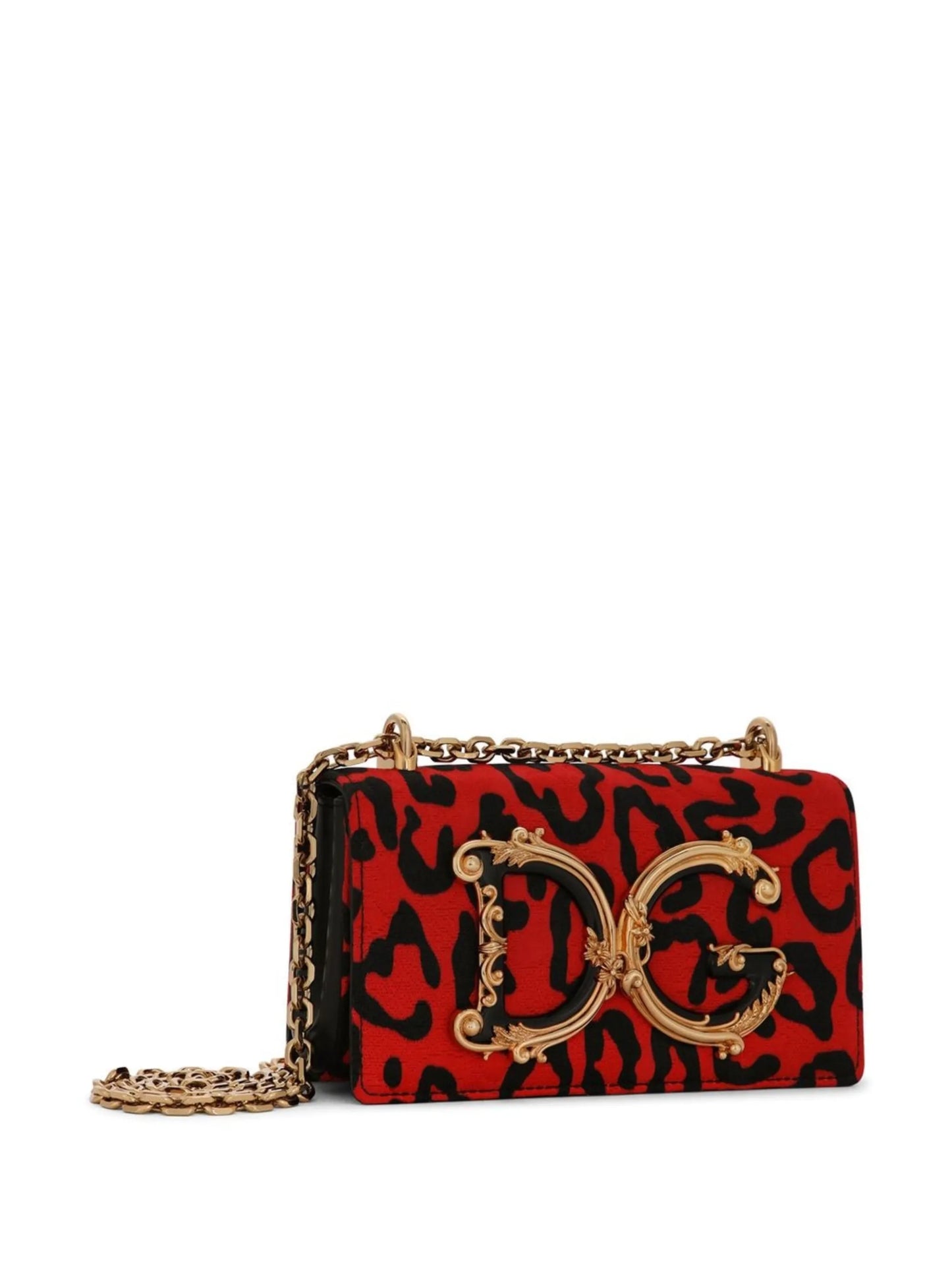 DG Girls leopard-print phone bag