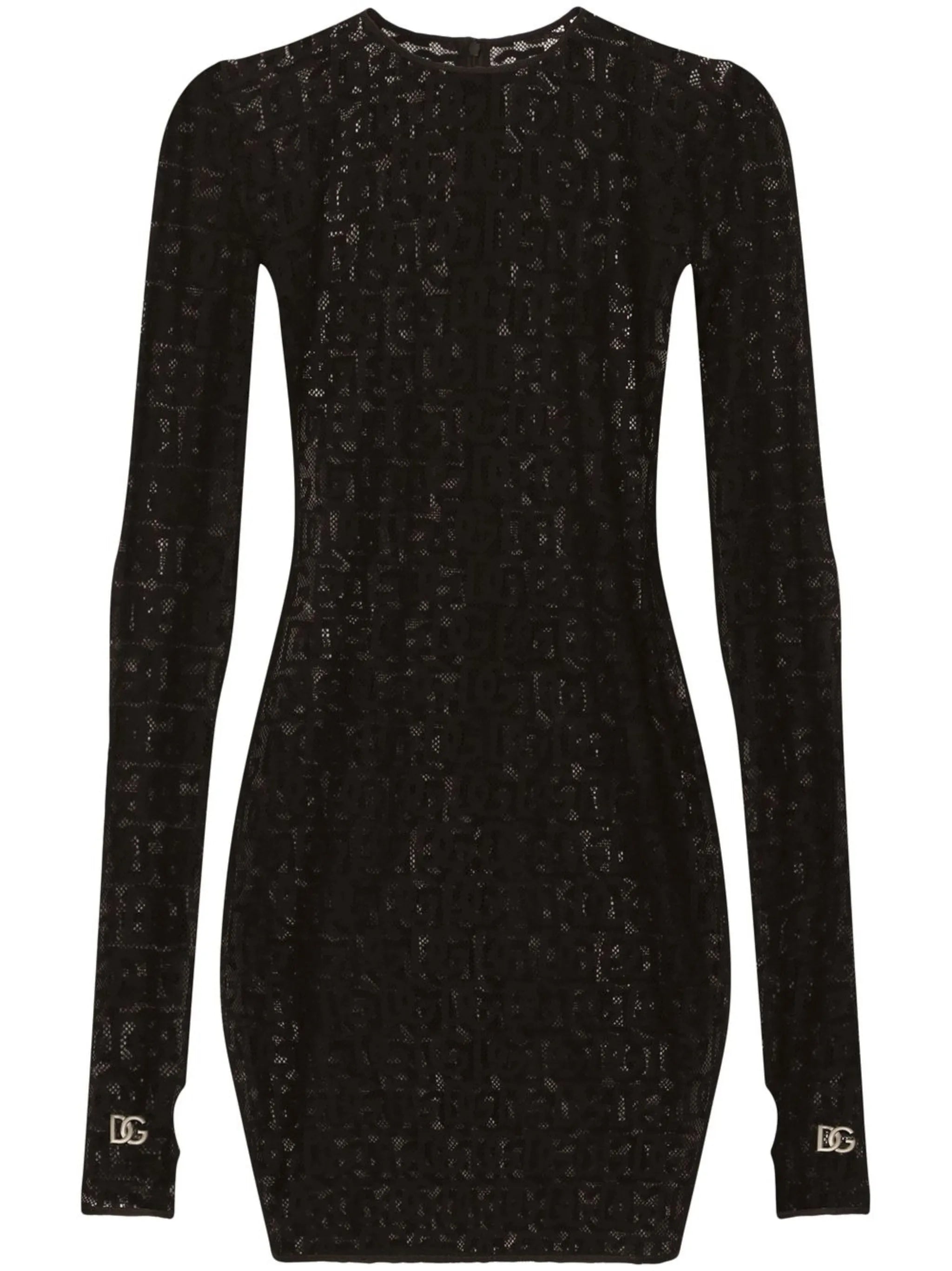 DG-logo tulle minidress