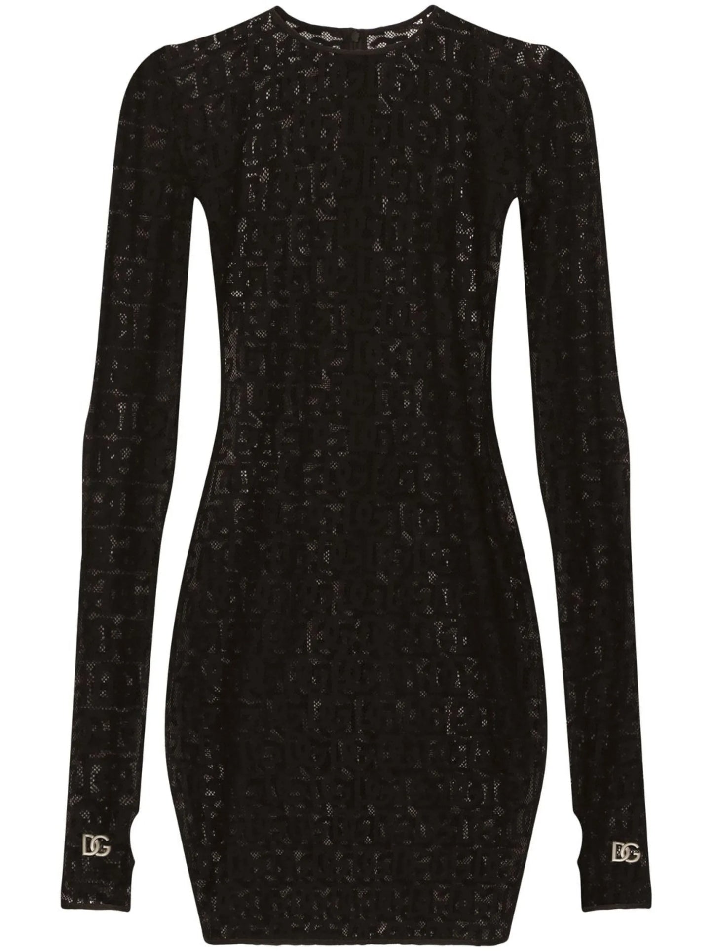 DG-logo tulle mini dress