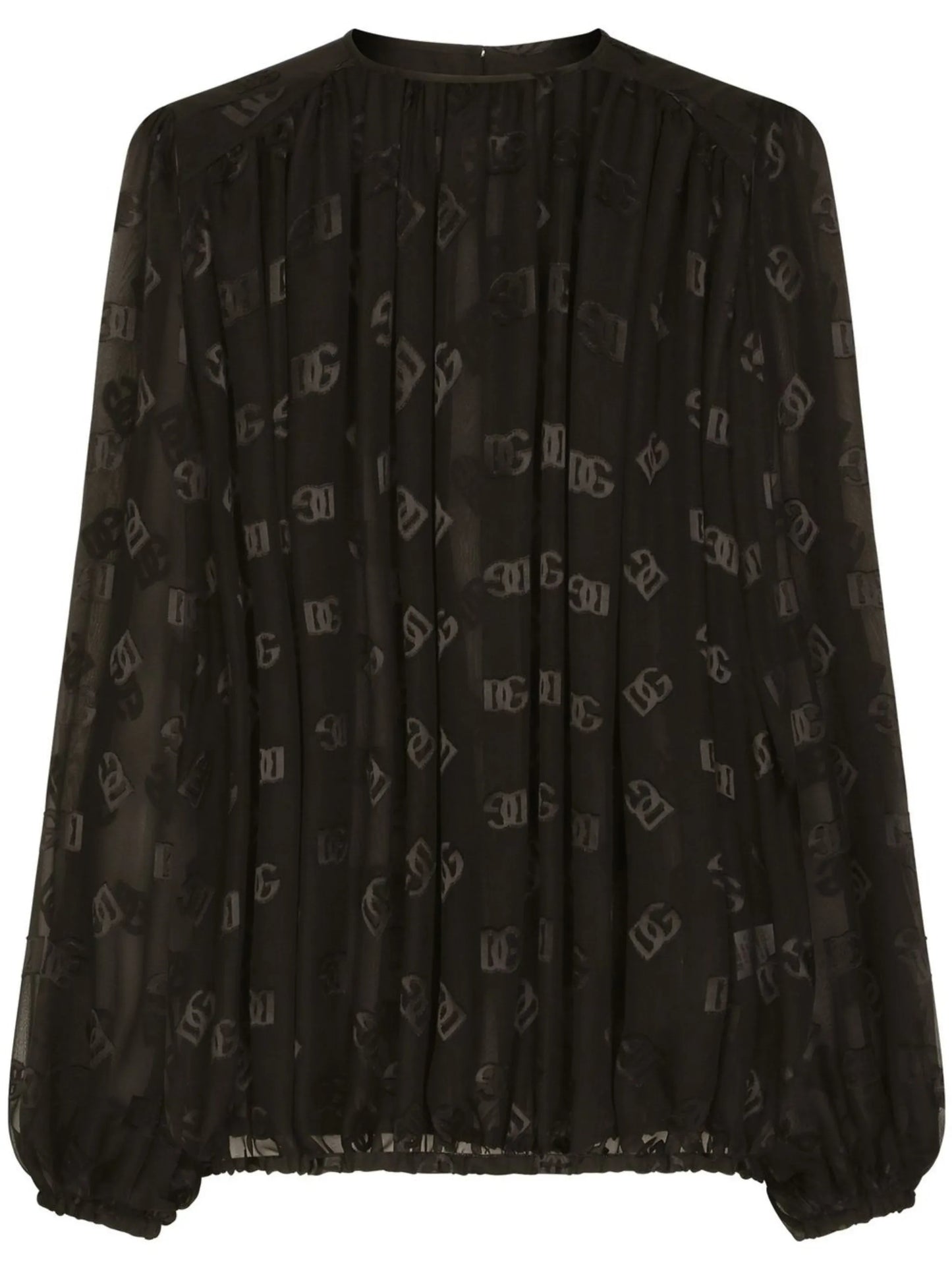 DG-logo satin blouse