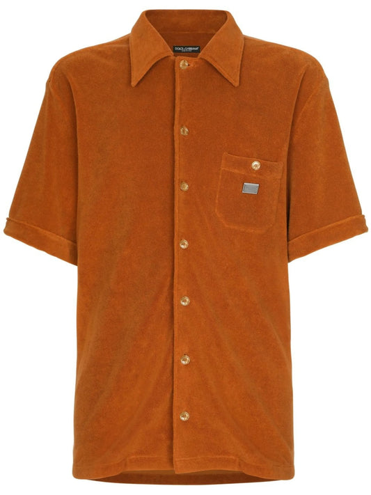 terry-cloth effect shirt
