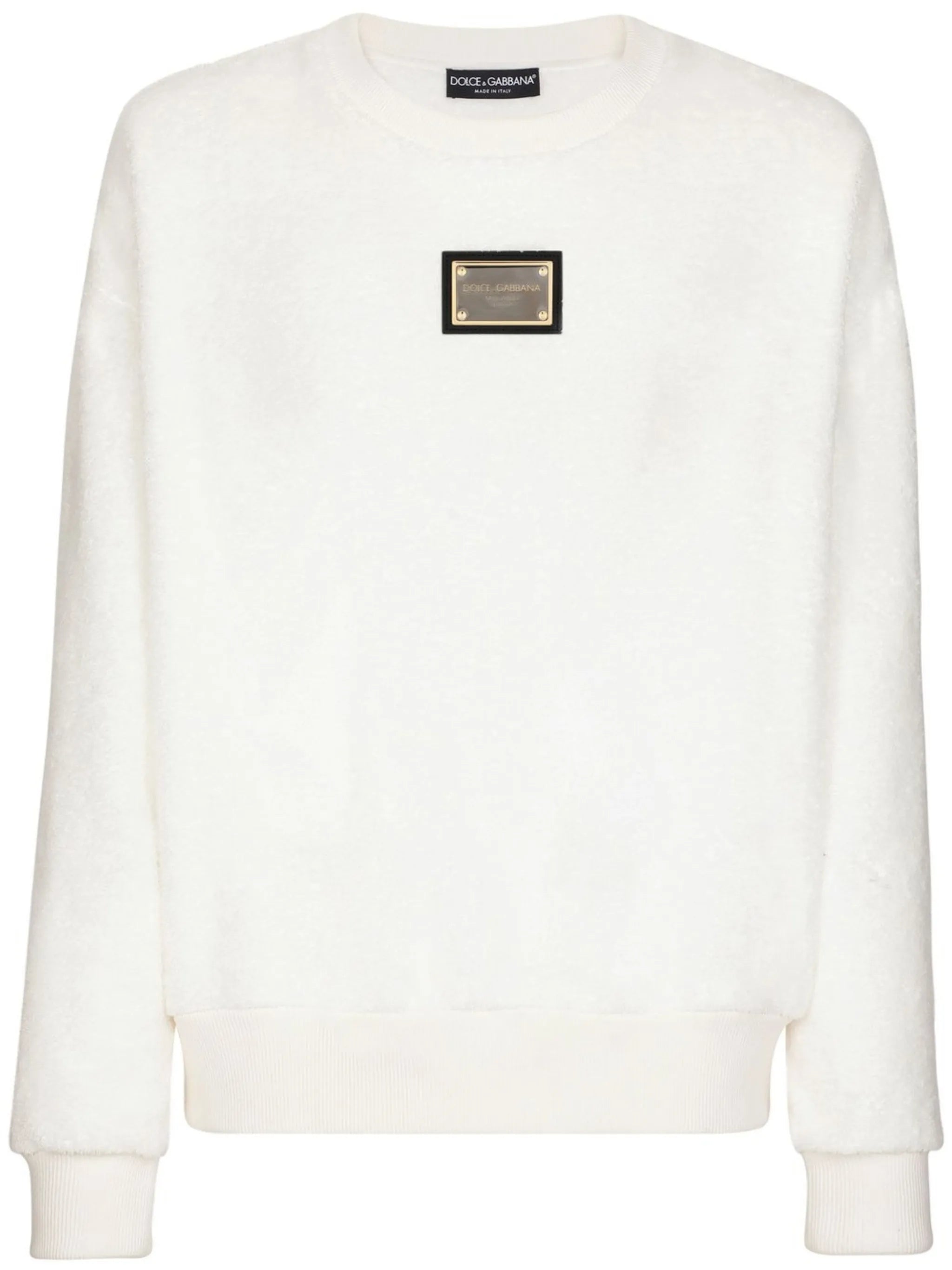 logo-plaque detail sweatshirt