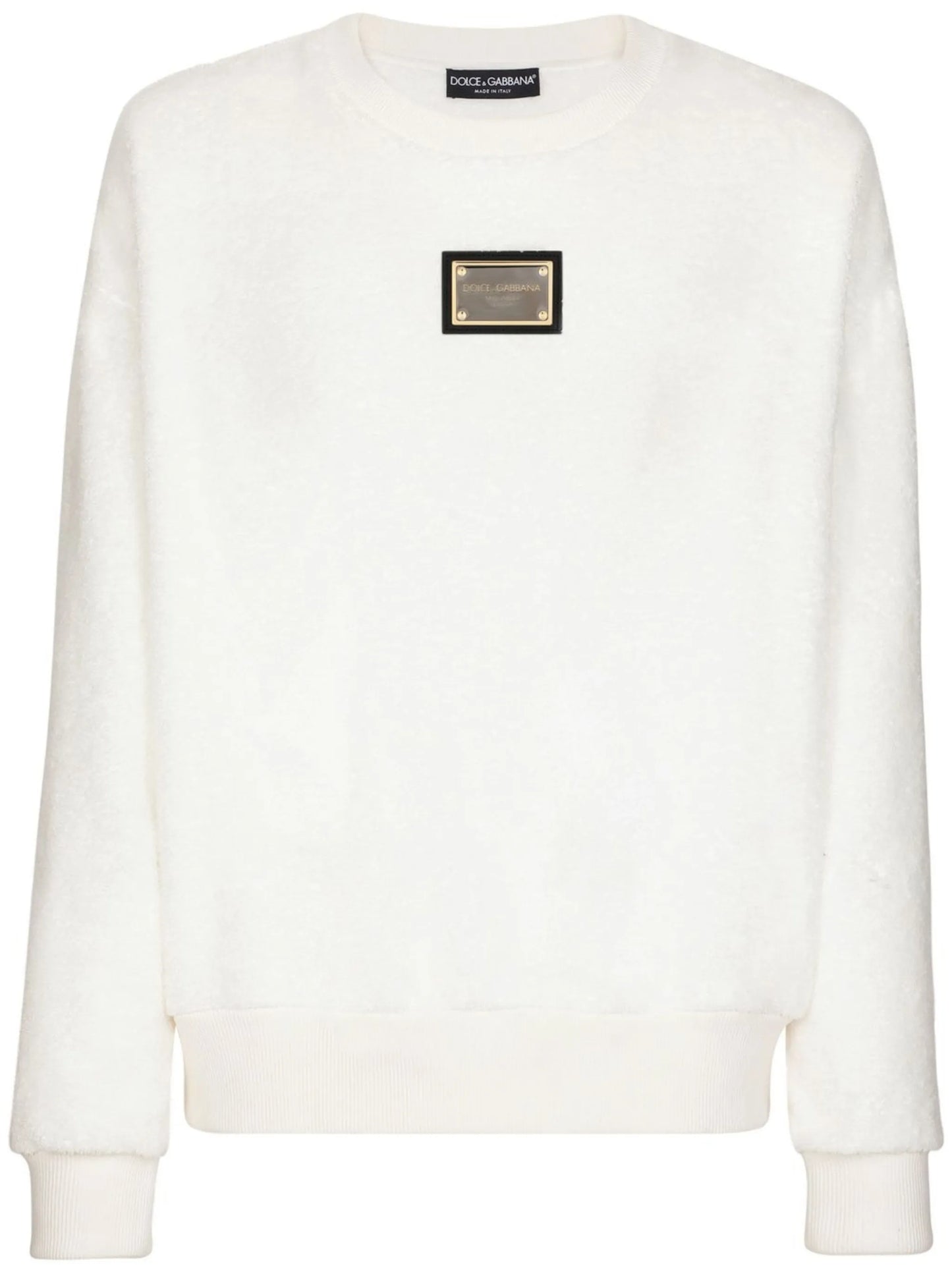 logo-plaque detail sweatshirt