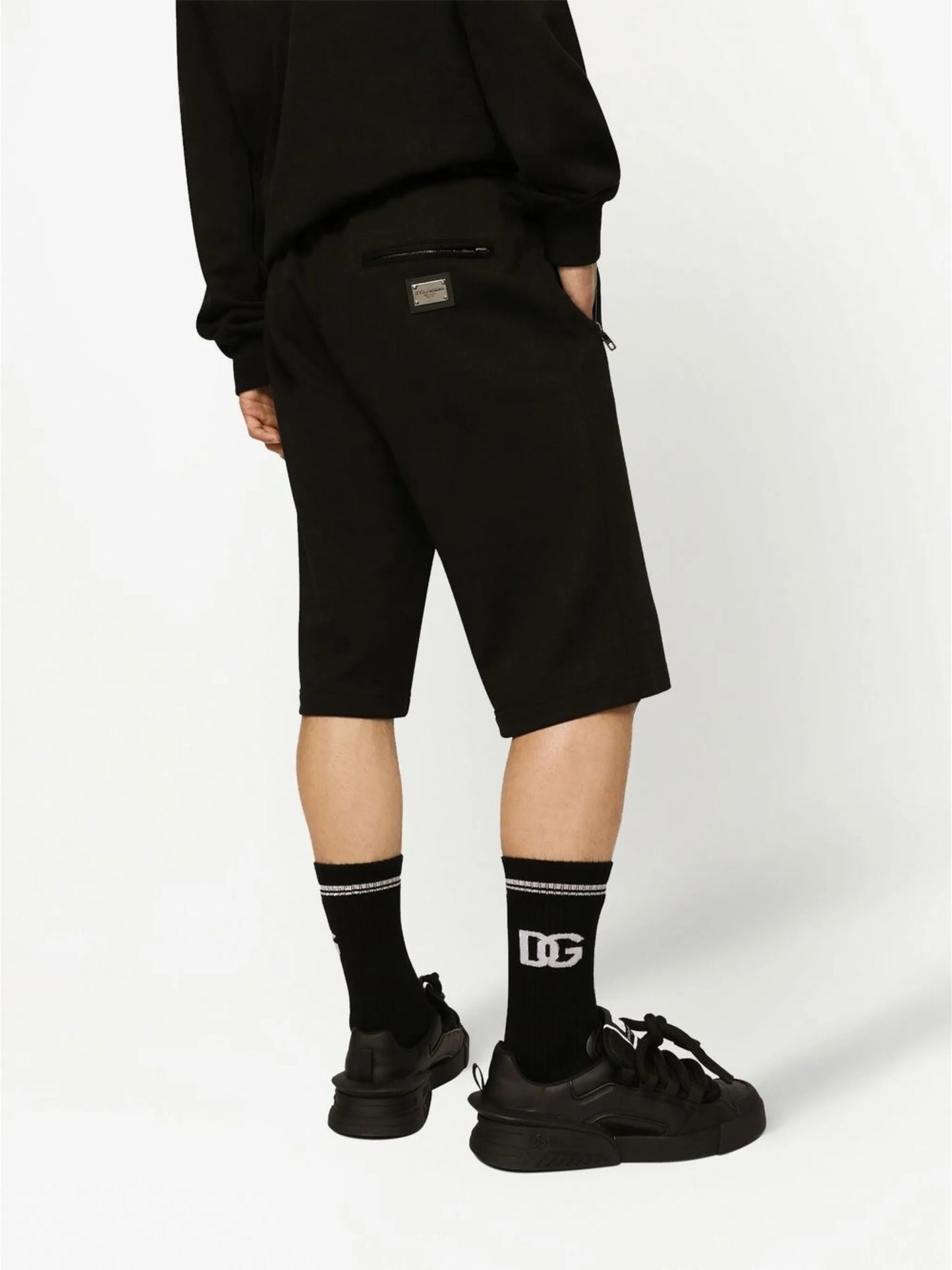 logo-tag track shorts