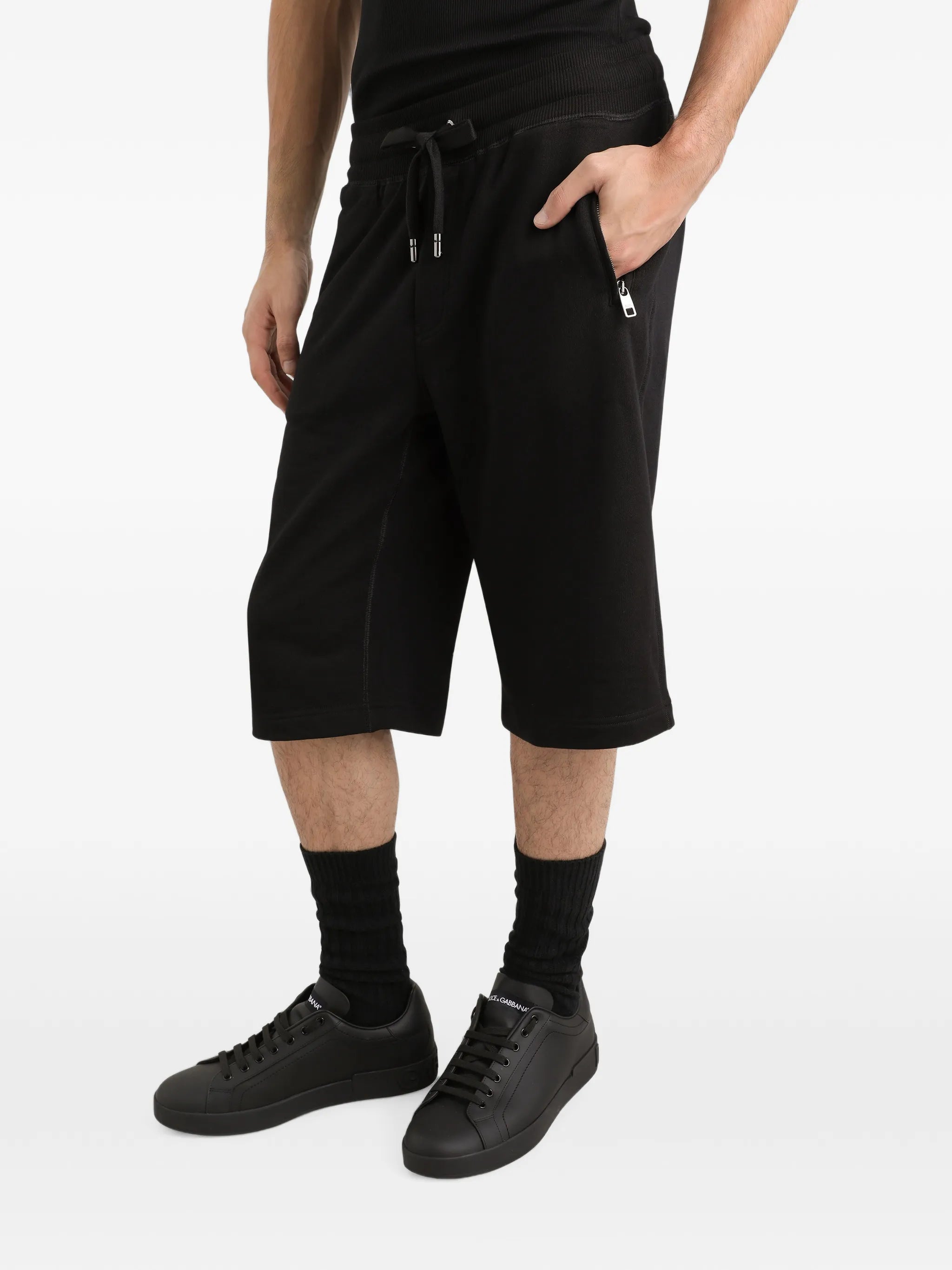 logo-tag track shorts