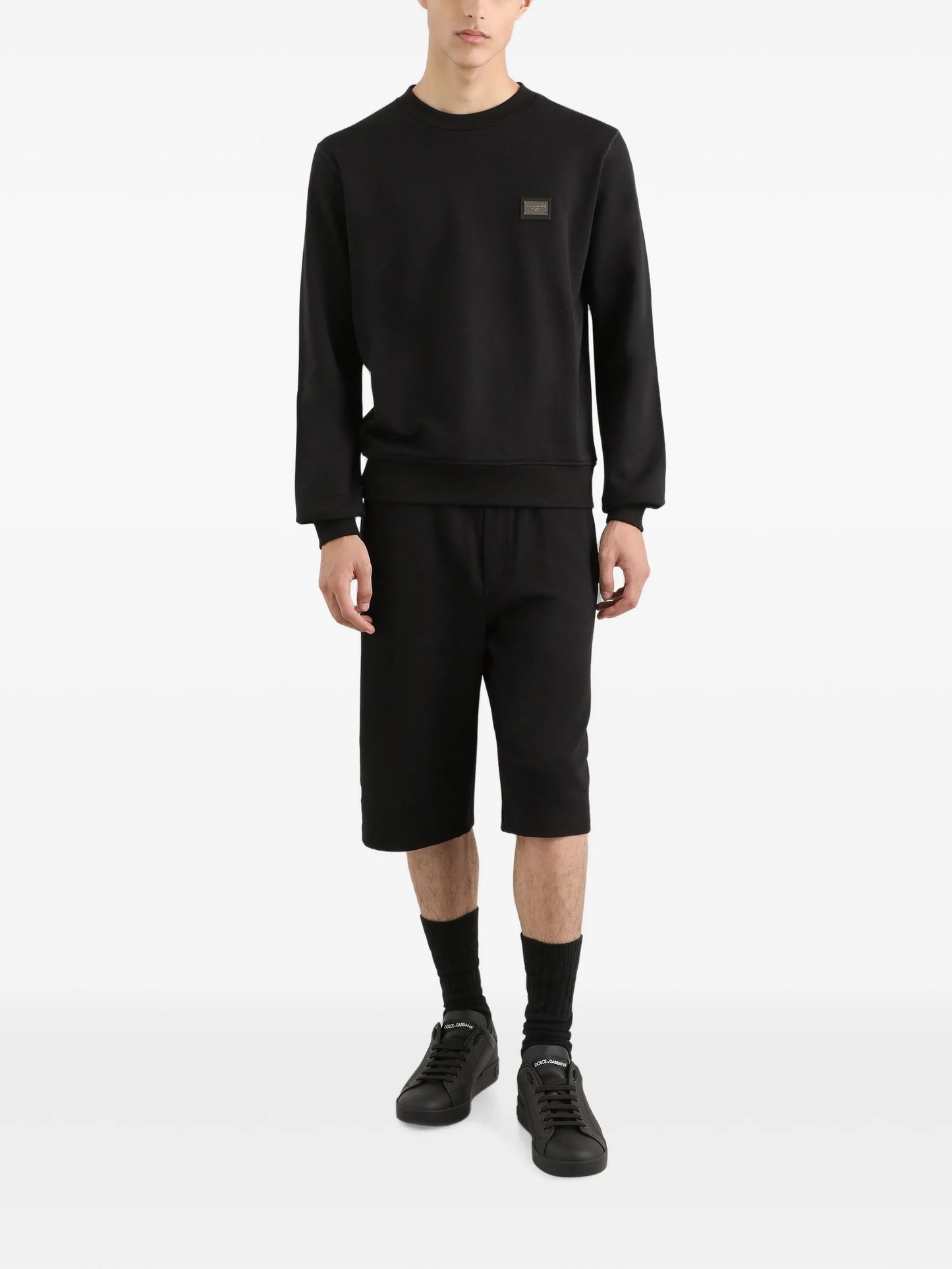 logo-tag track shorts