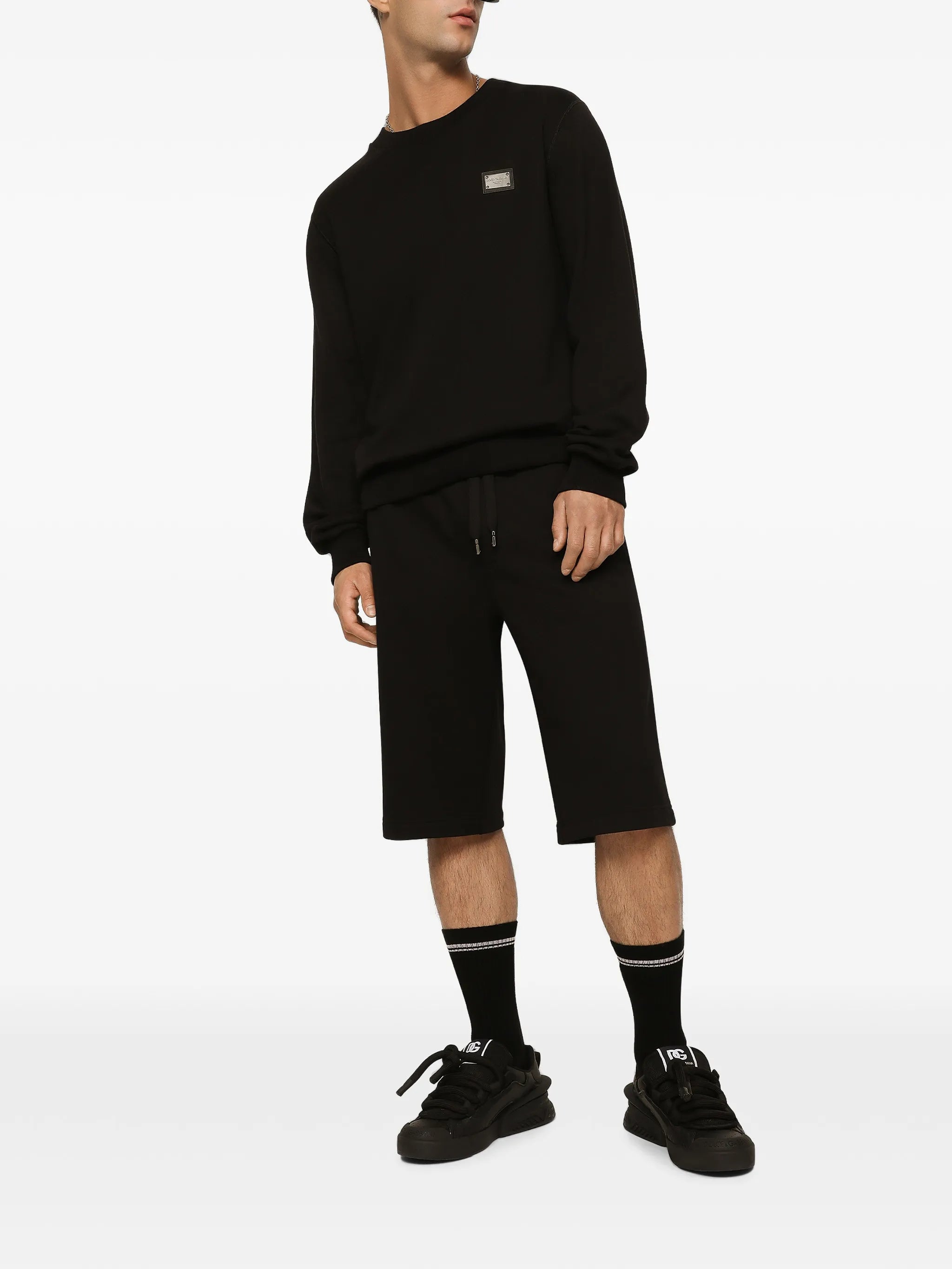 logo-tag track shorts