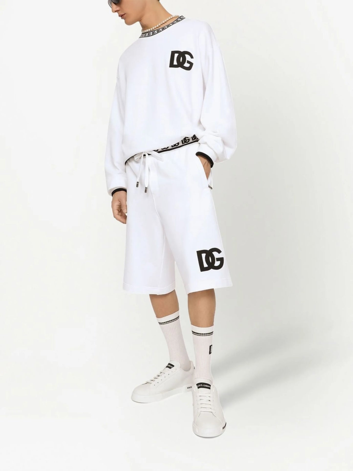 logo-print bermuda shorts