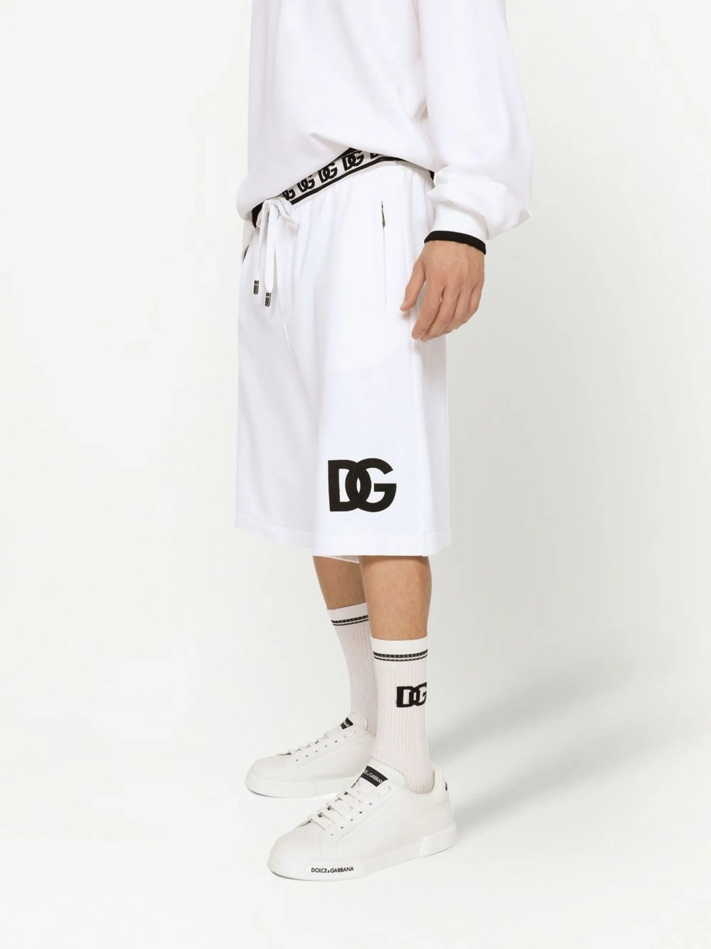 logo-print bermuda shorts