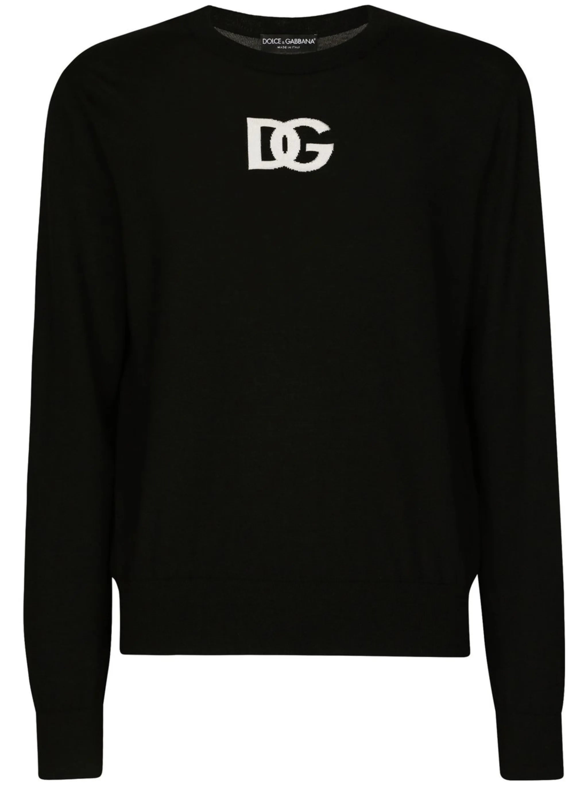 DG-logo intarsia wool jumper