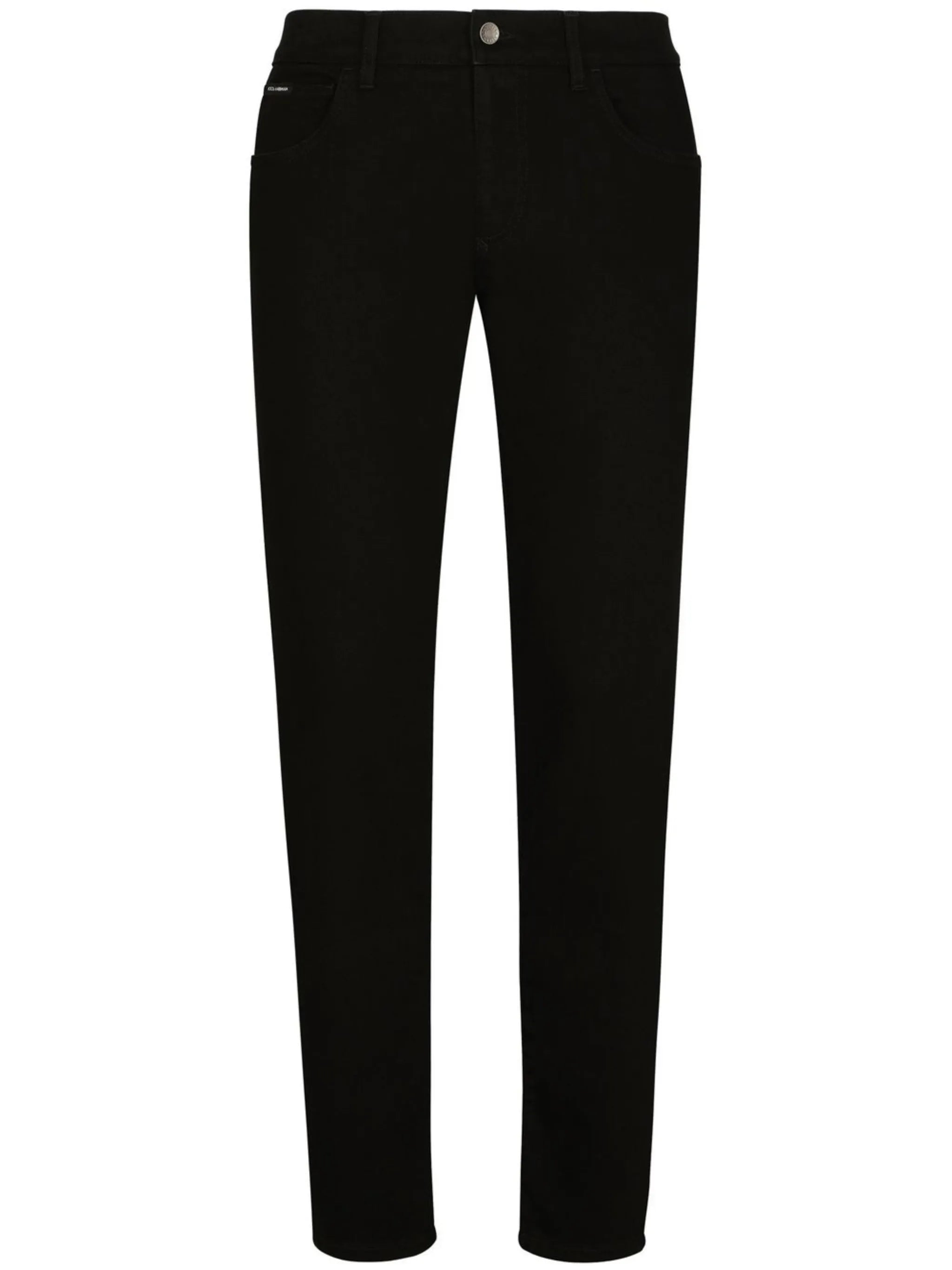logo-appliqué slim-cut jeans