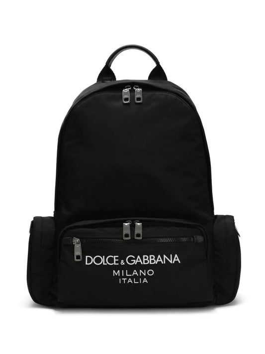 logo-stamp zipped backpack