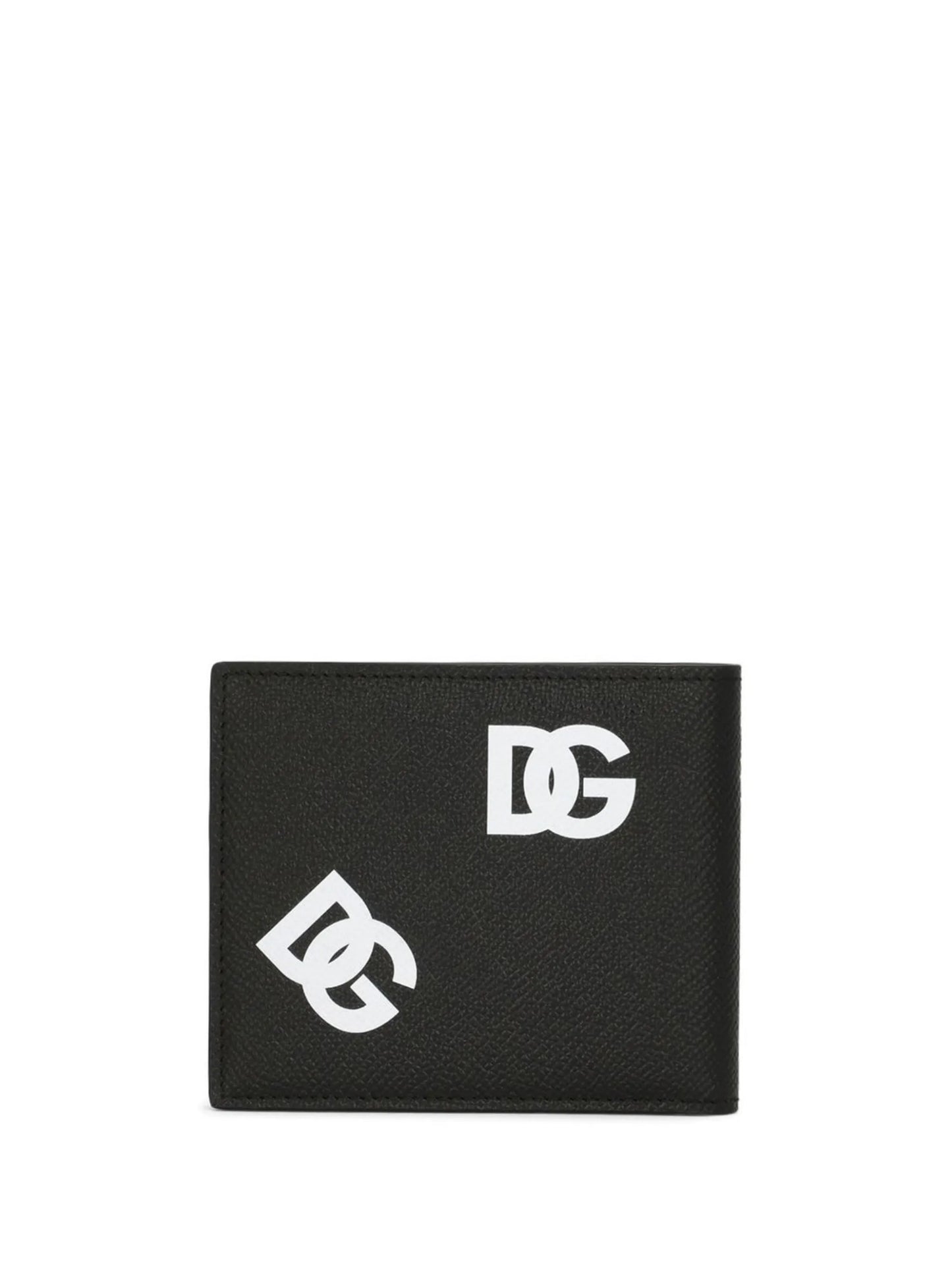 DG-logo leather bifold wallet