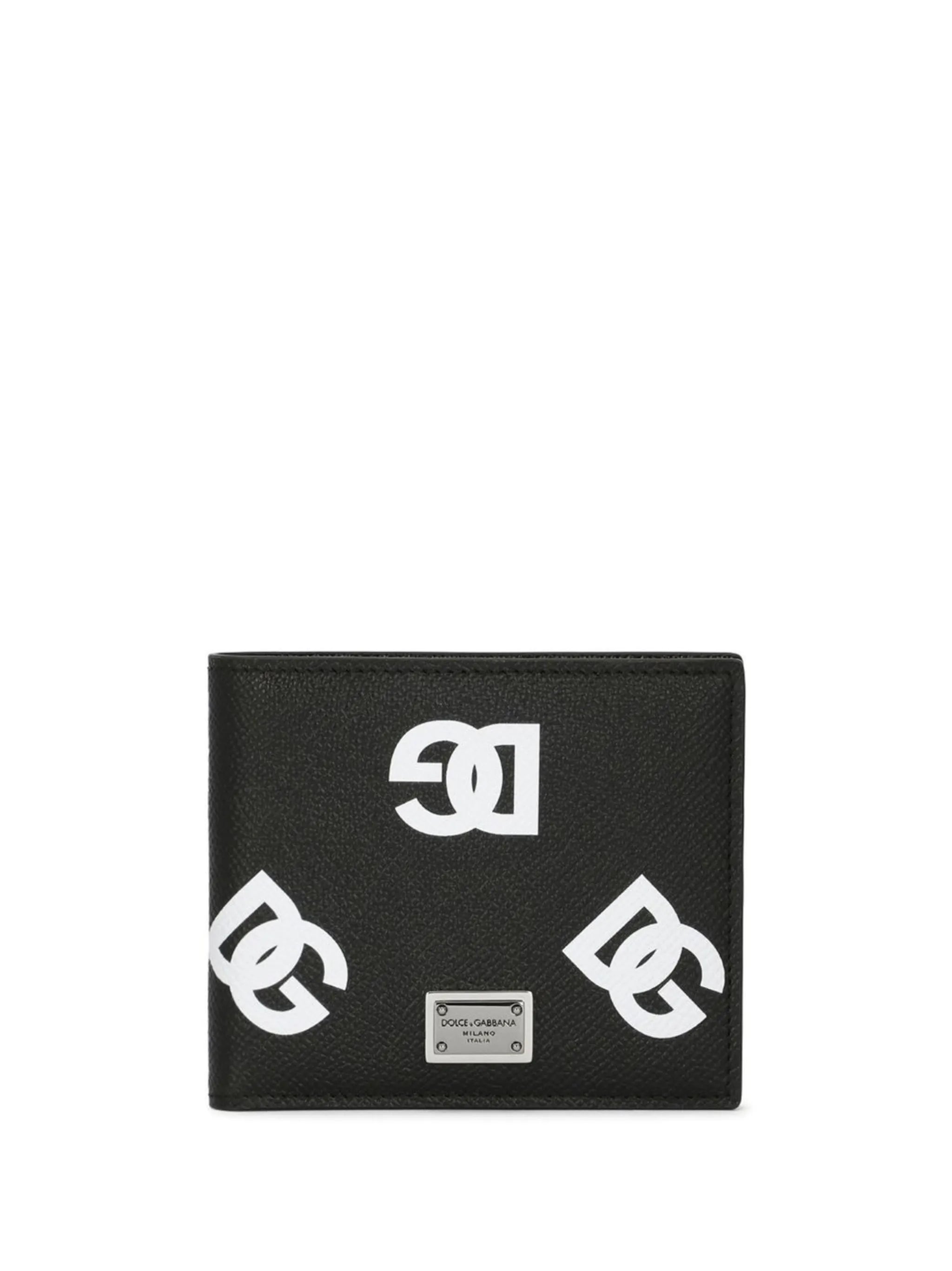 DG-logo leather bifold wallet