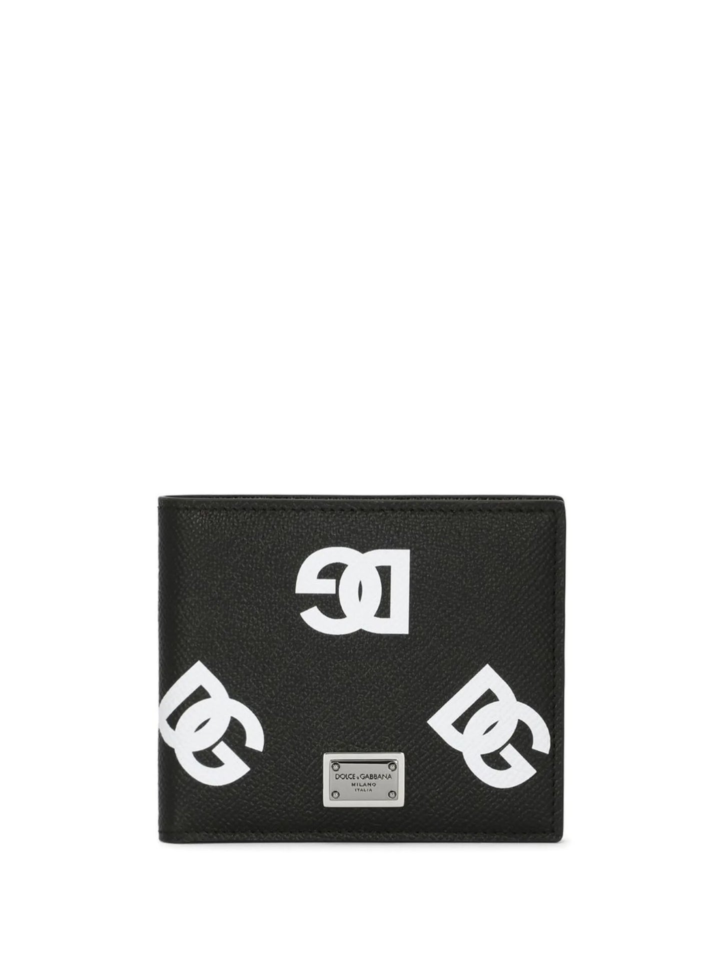 DG-logo leather bifold wallet