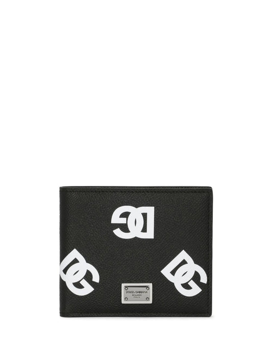 DG-logo leather bifold wallet