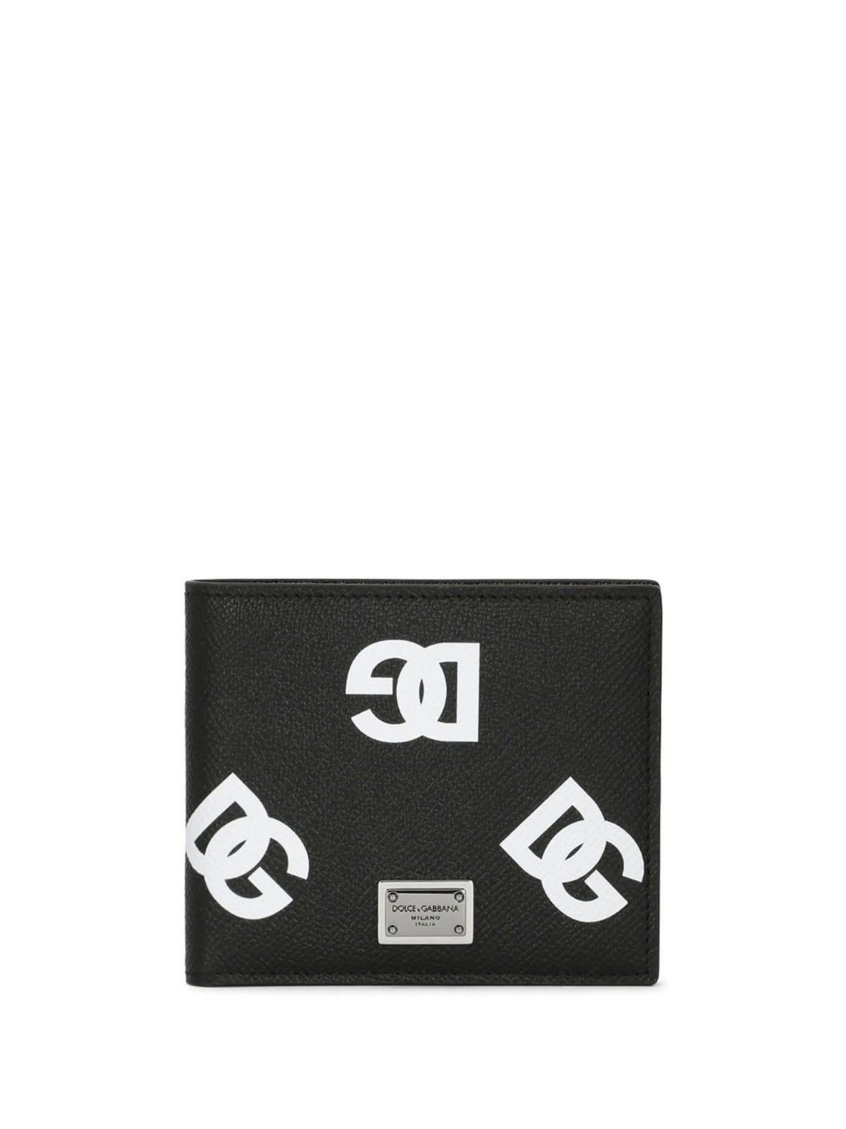 DG-logo leather bifold wallet