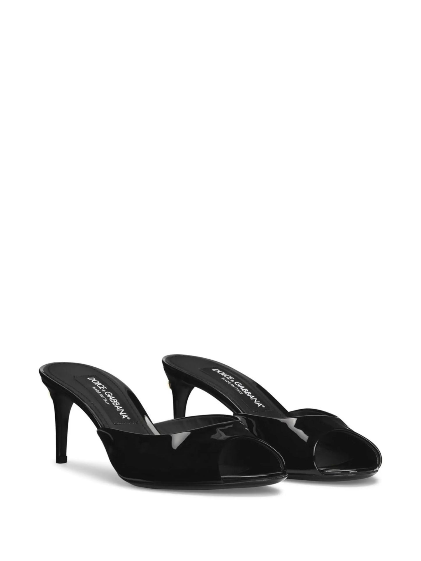 60mm patent leather mules