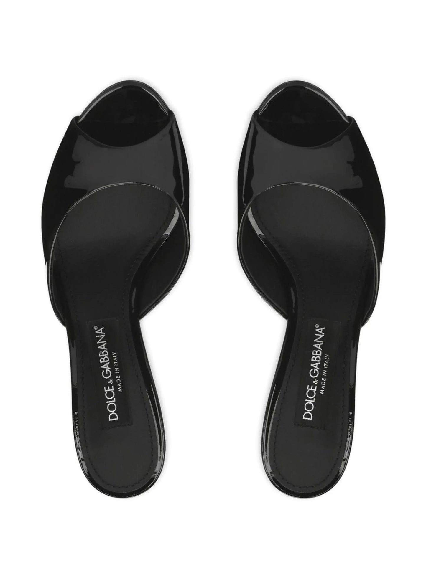 60mm patent leather mules