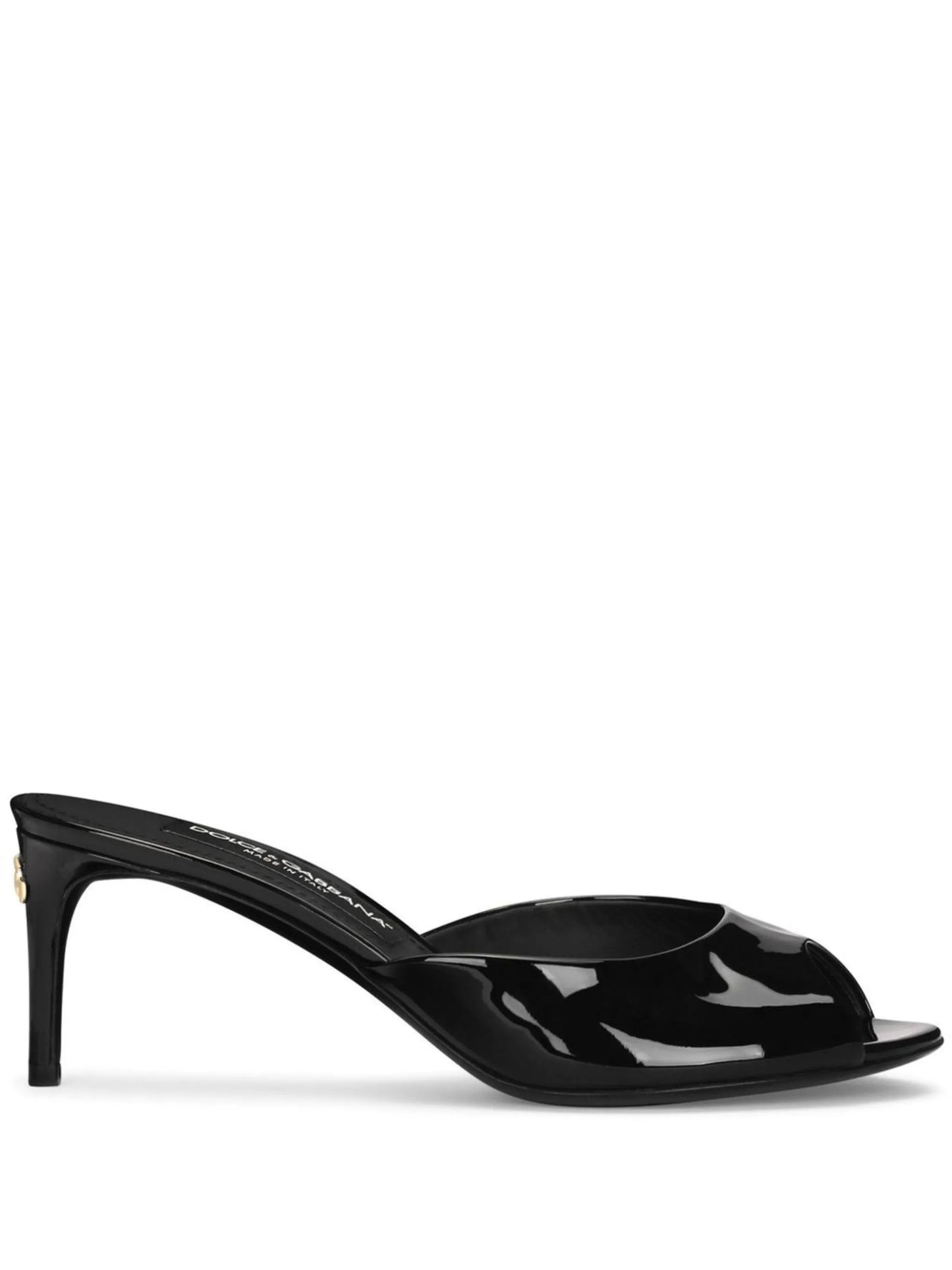 60mm patent leather mules