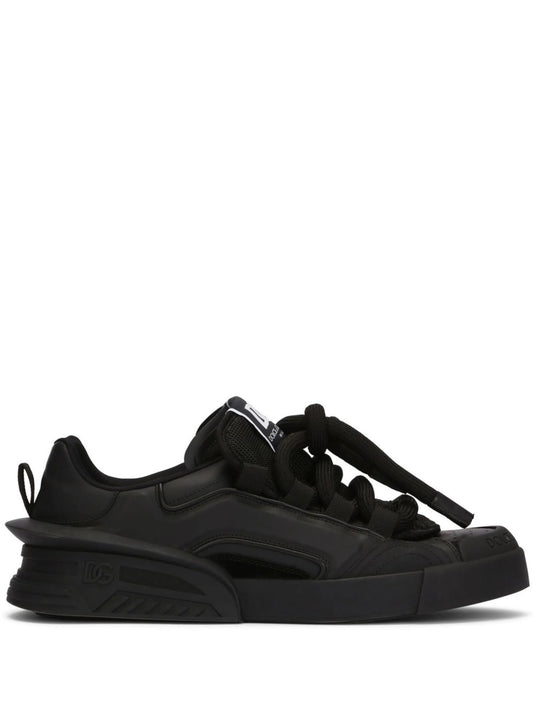 logo-patch low-top sneakers