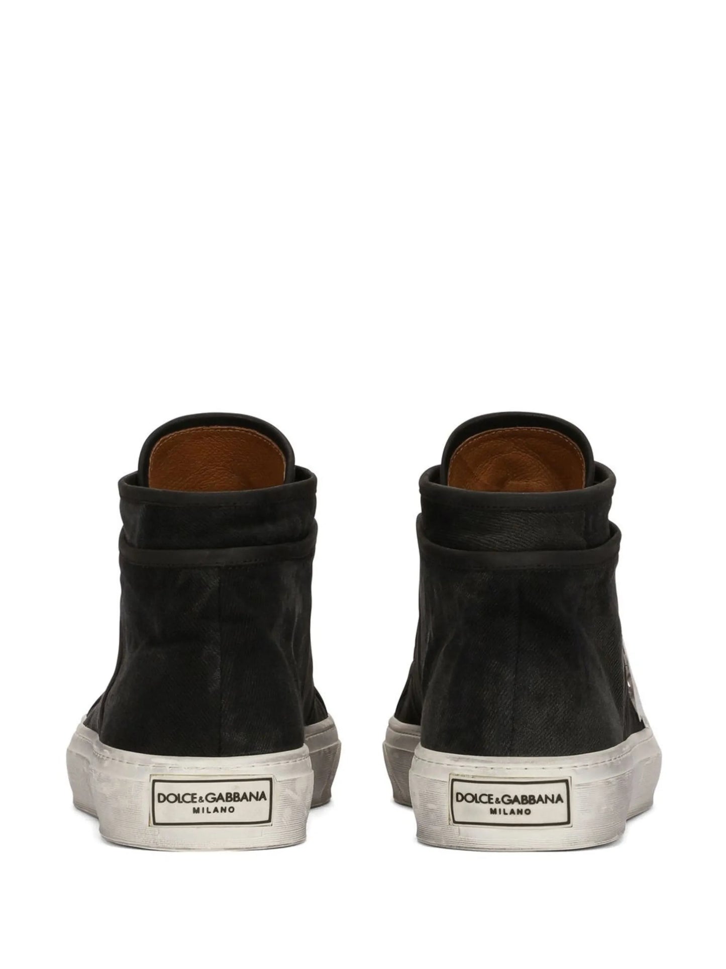 lace-up mid-top sneakers