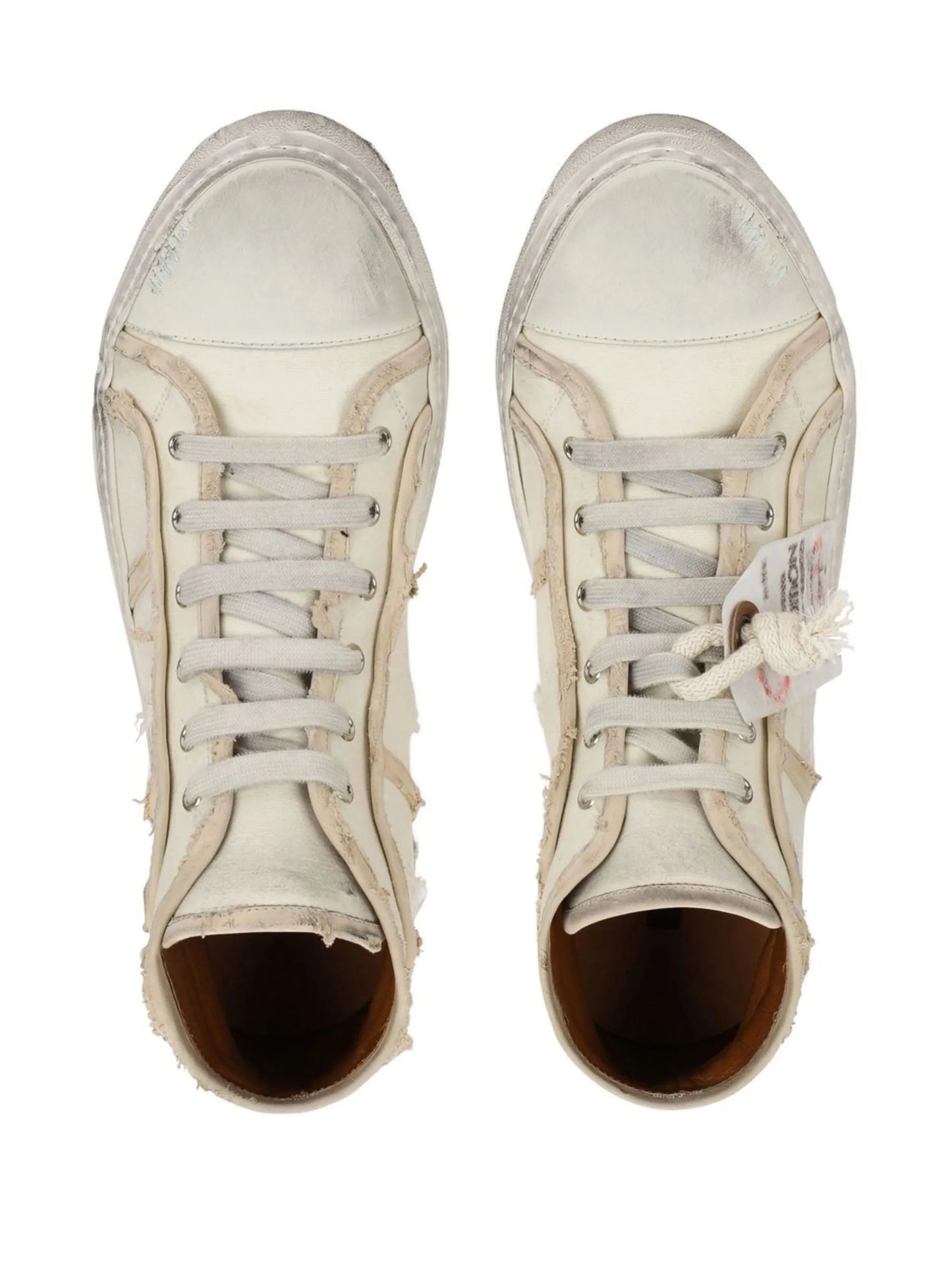 lace-up mid-top sneakers