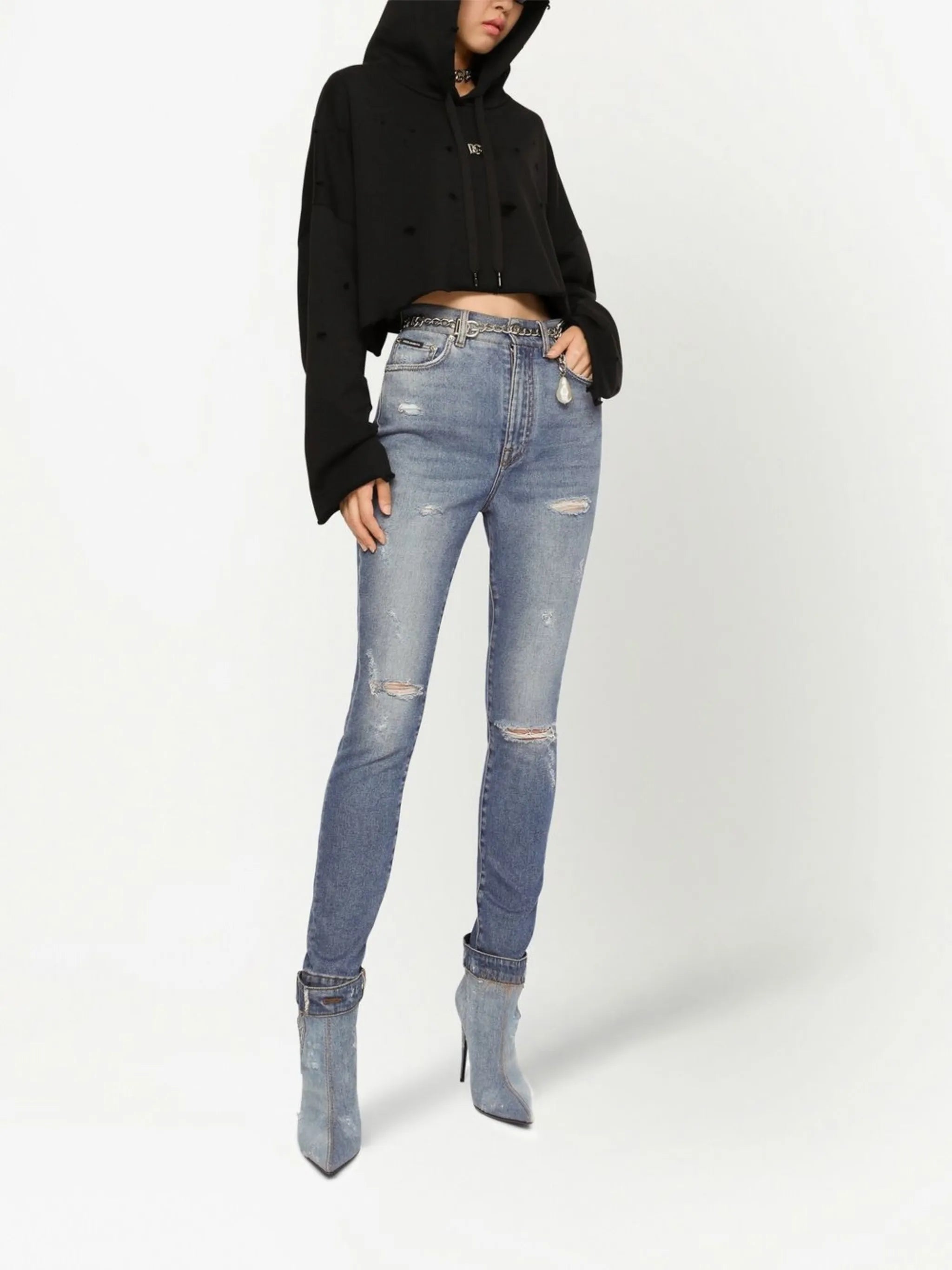 Grace distressed skinny jeans