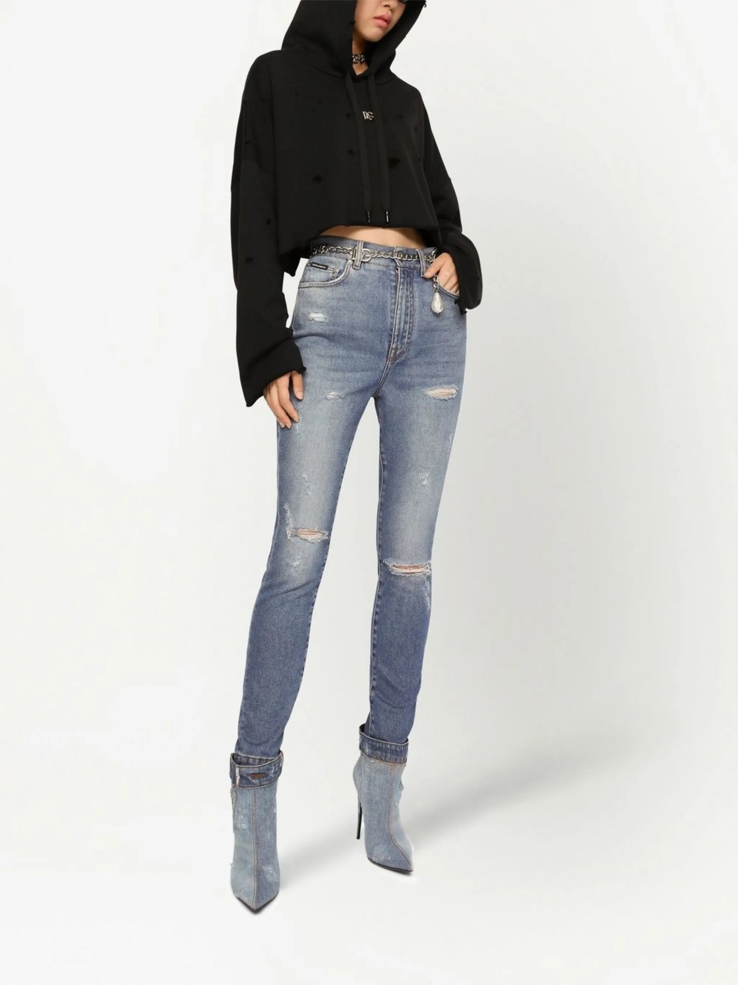 Grace distressed skinny jeans
