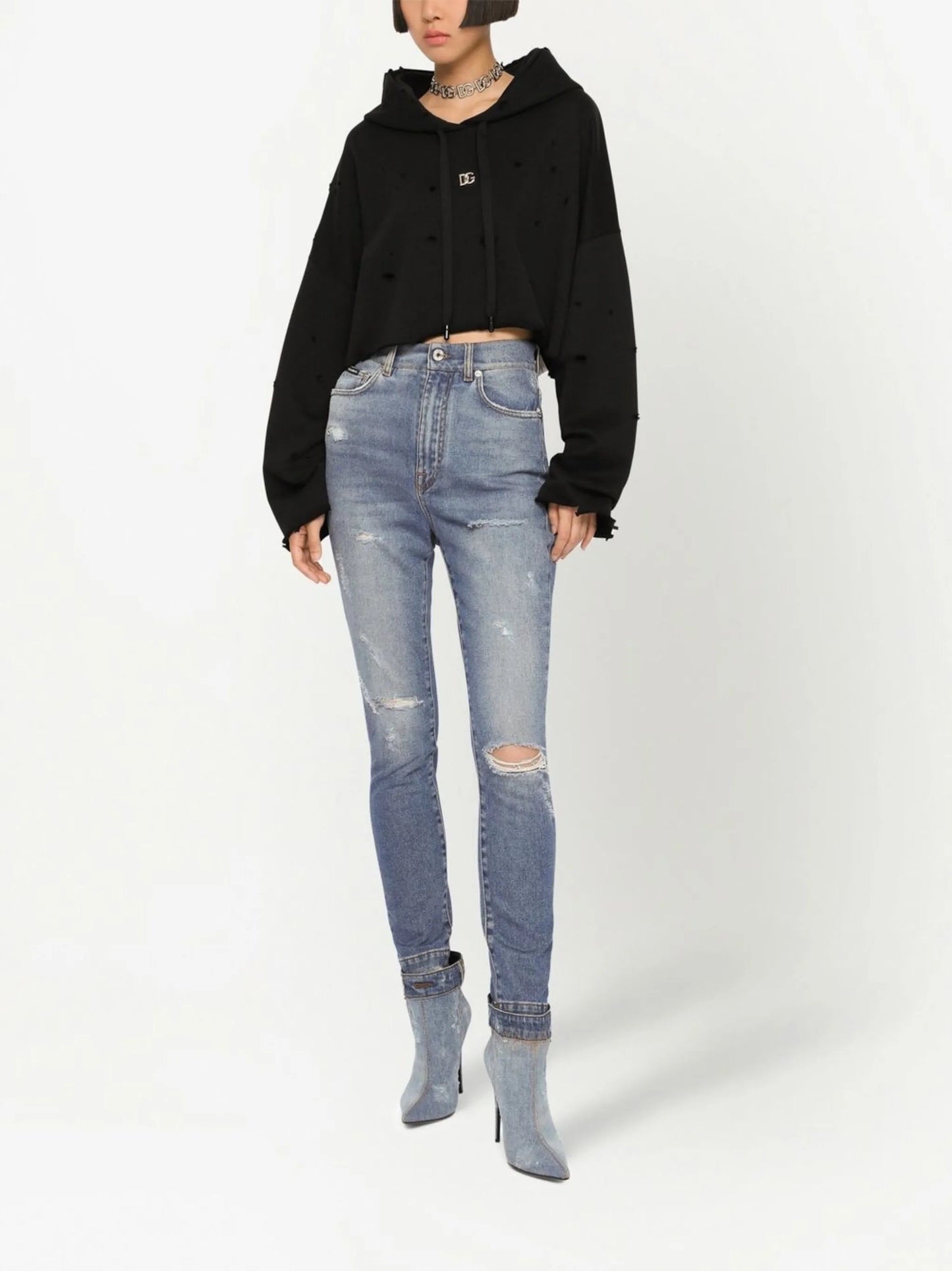 Grace distressed skinny jeans