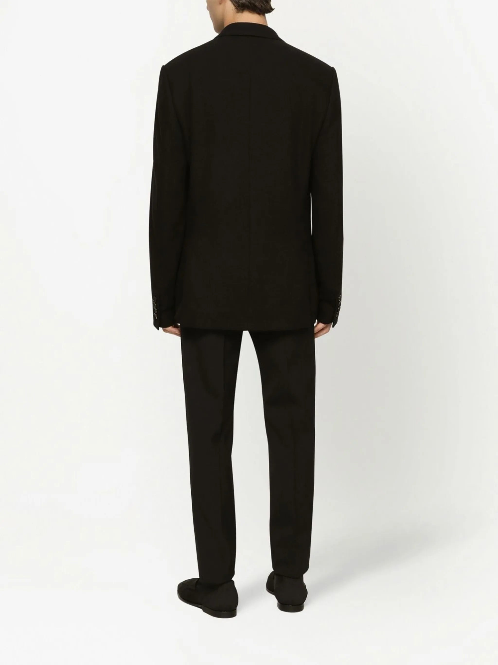 single-breasted fine-knit blazer