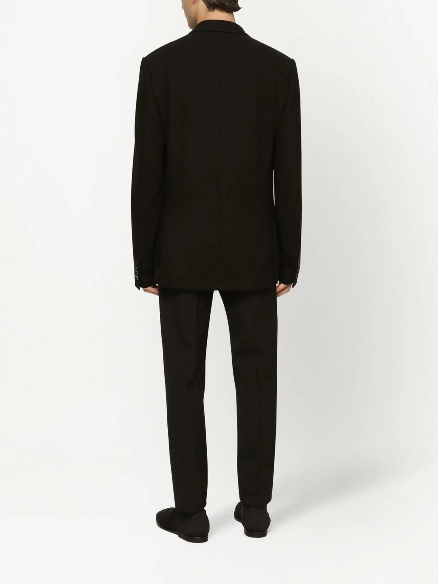 single-breasted fine-knit blazer