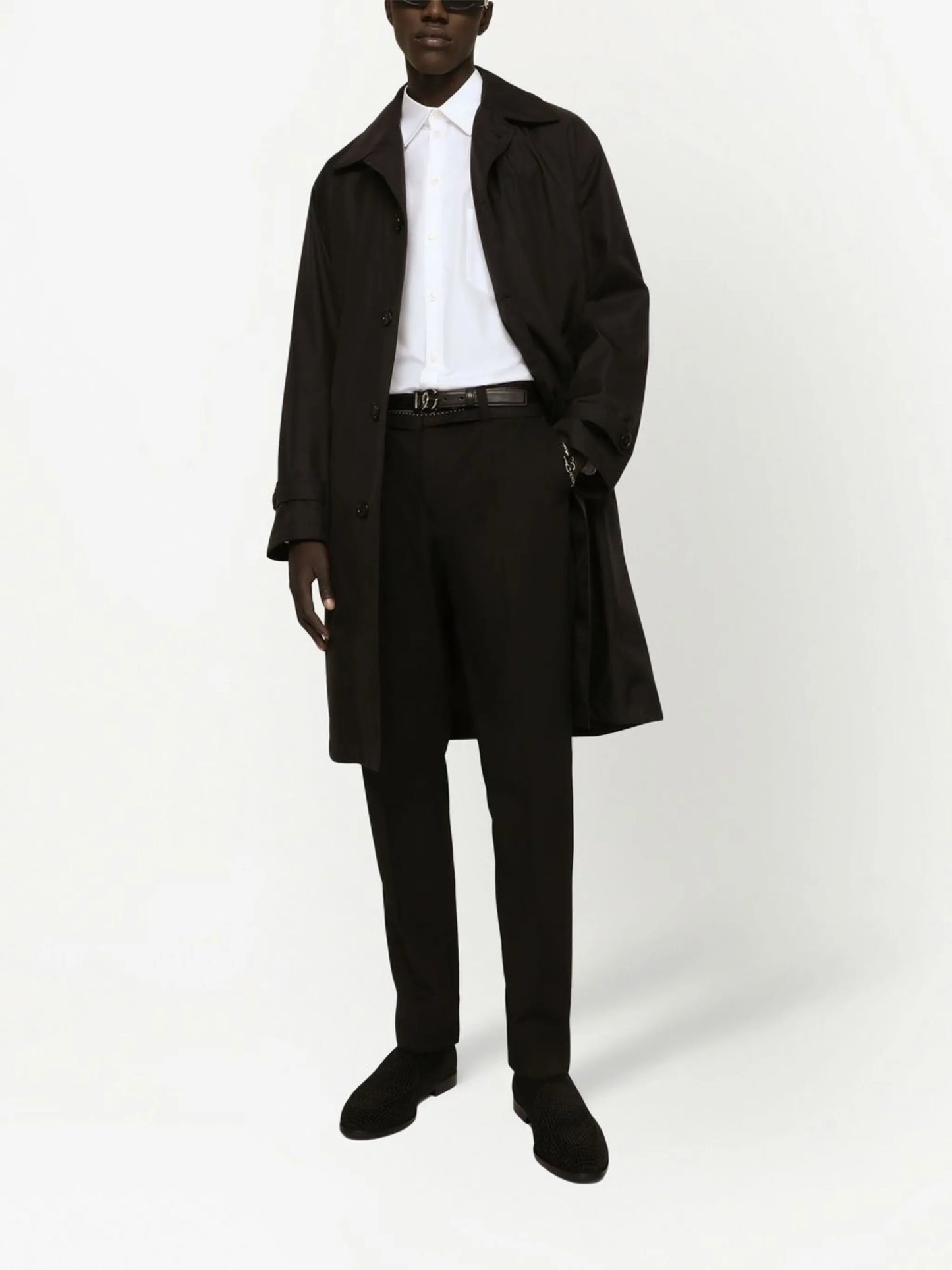 logo-plaque pocket shirt