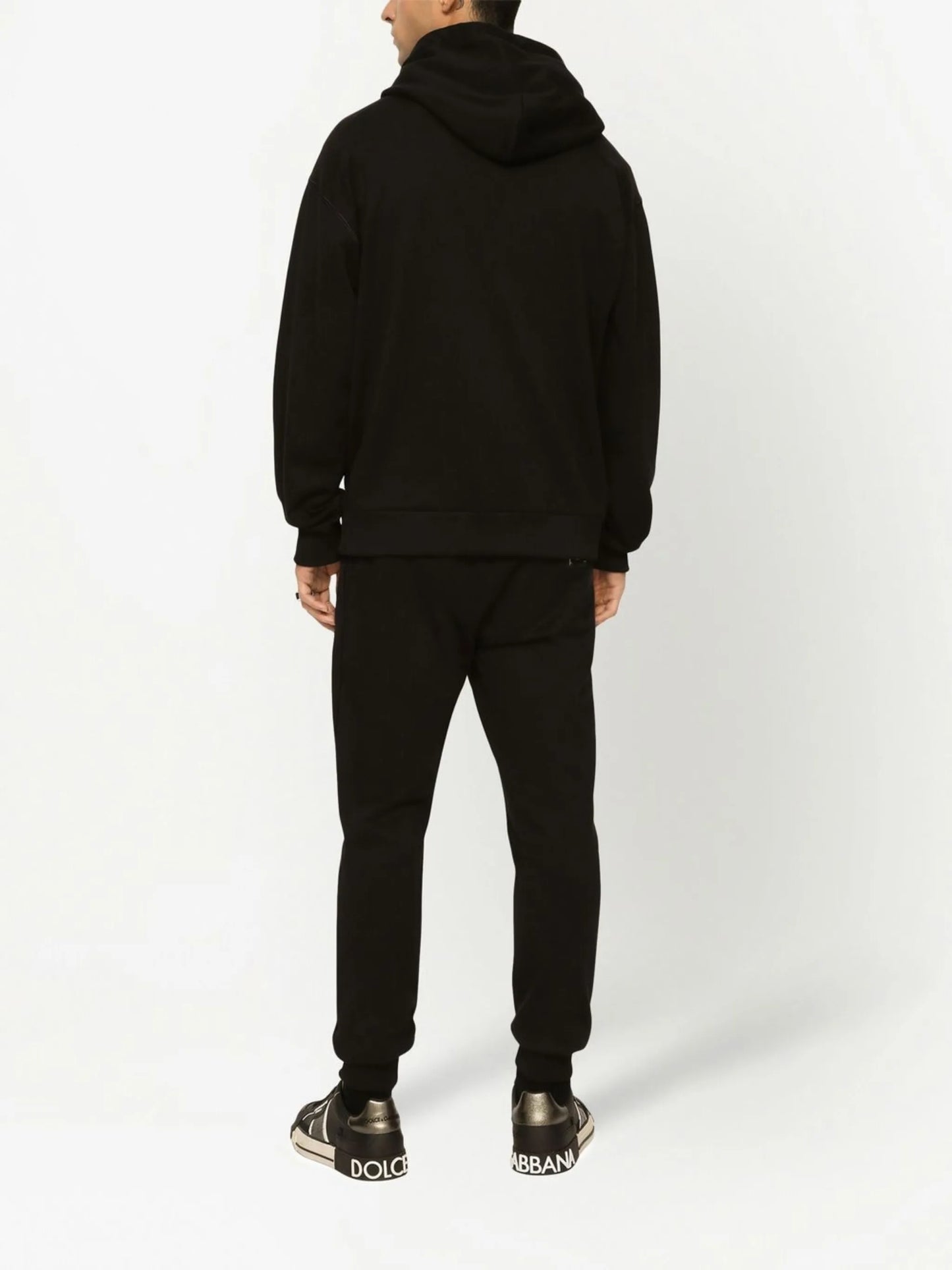 logo-tag drawstring hoodie