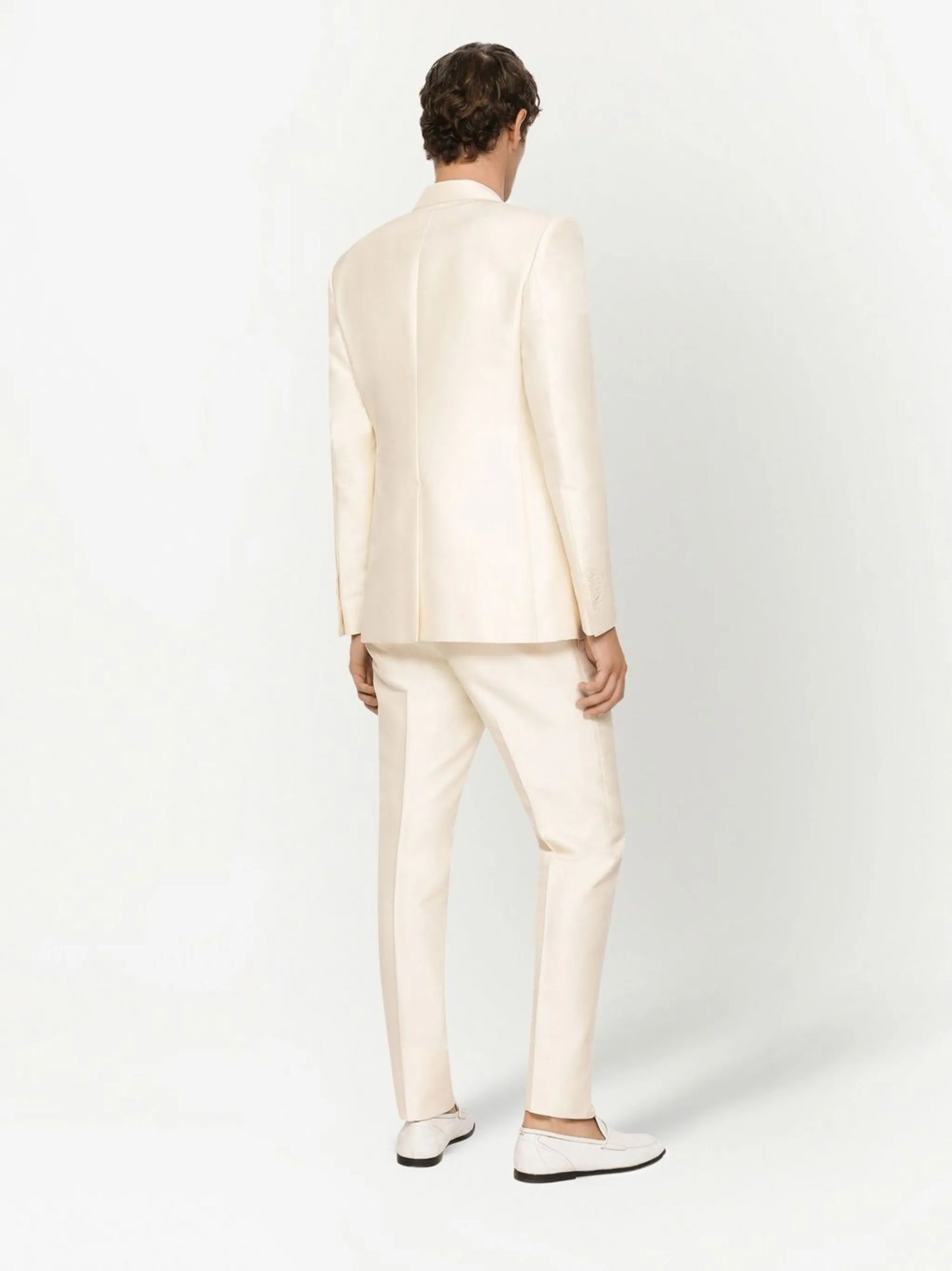 Sicilia-fit silk faille single-breasted suit