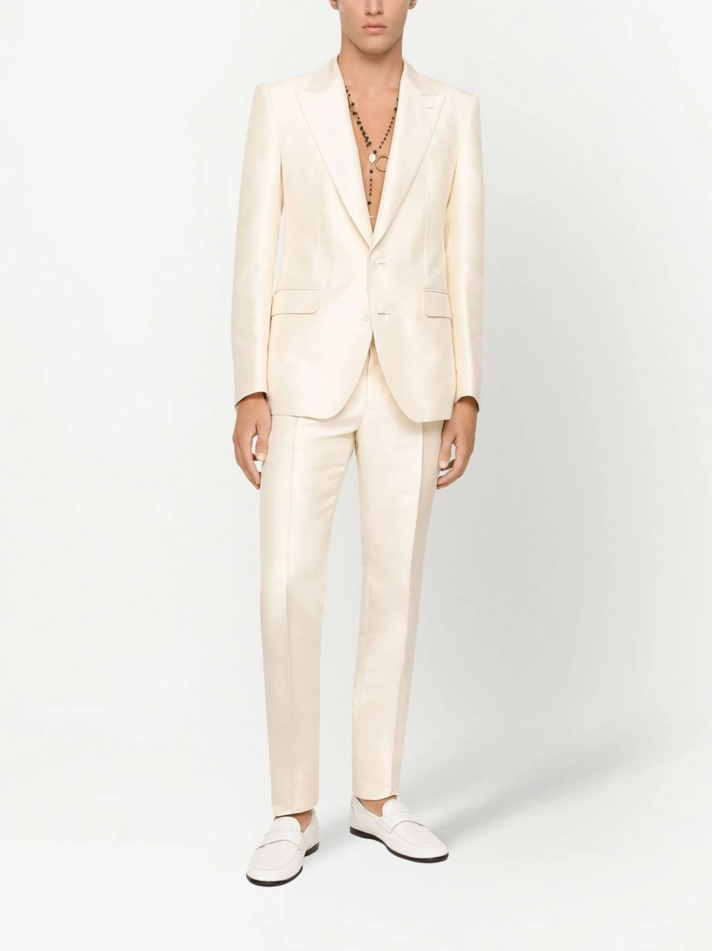 Sicilia-fit silk faille single-breasted suit