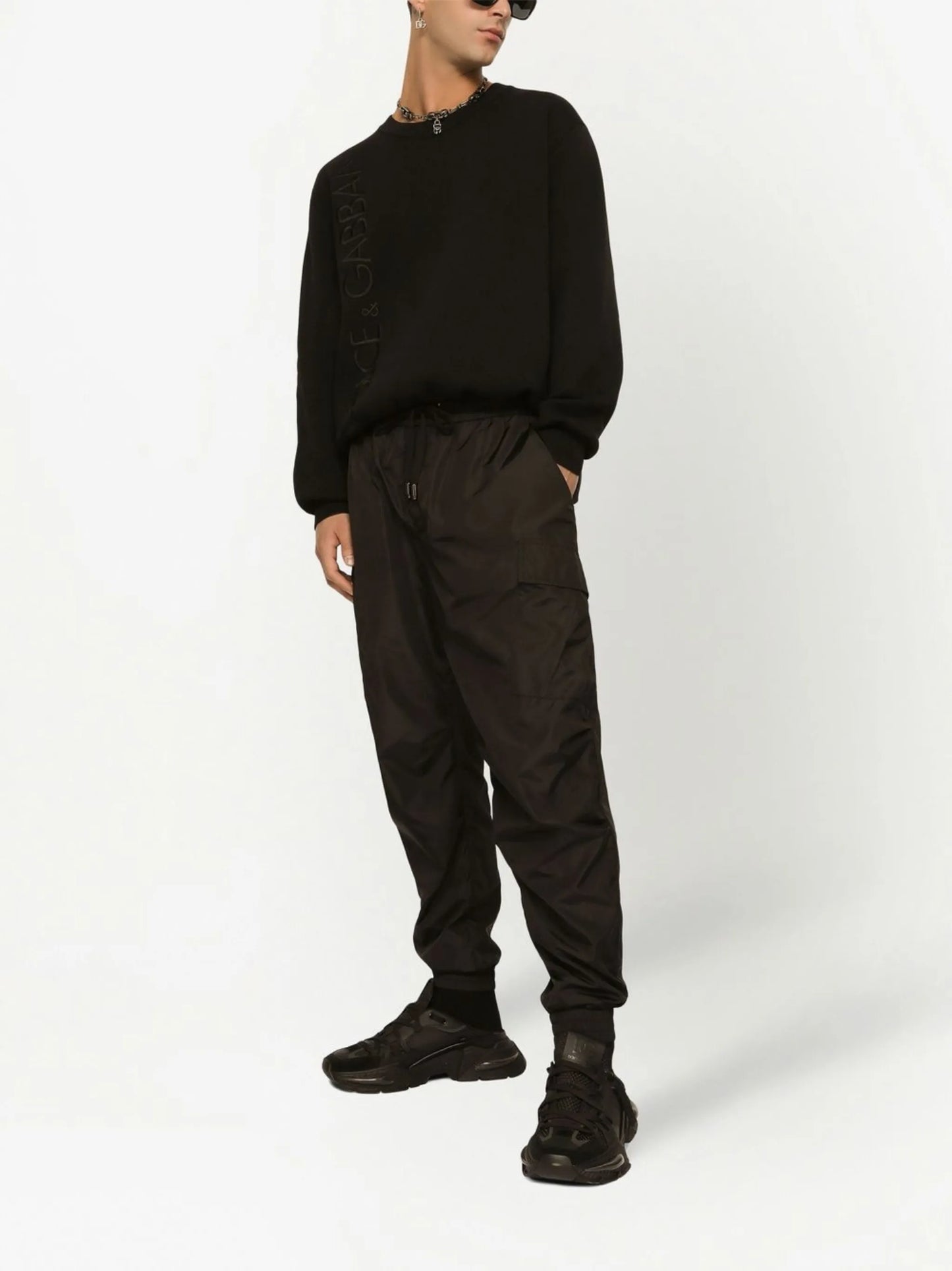 tapered cargo track pants