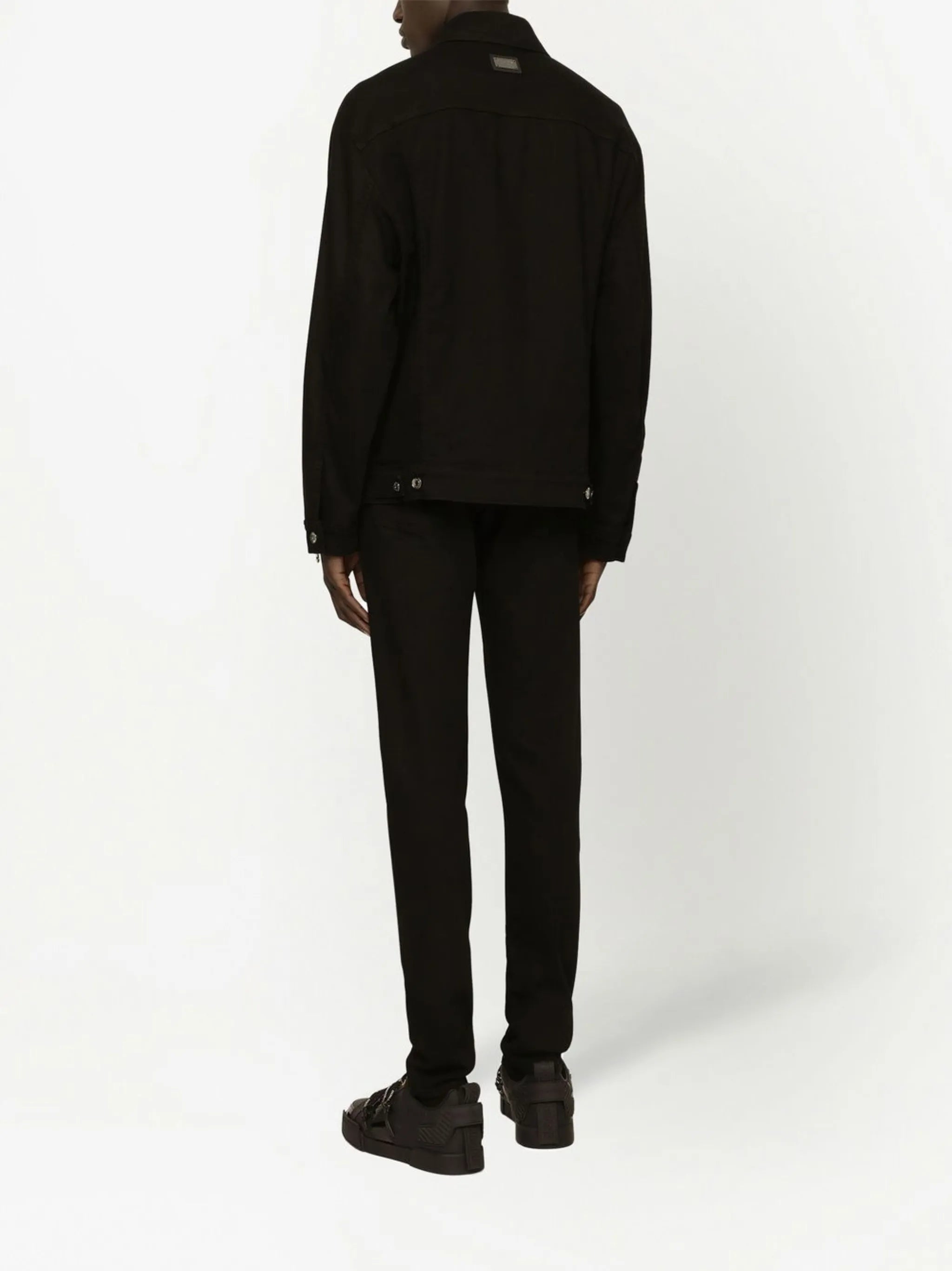 logo-appliqué skinny jeans