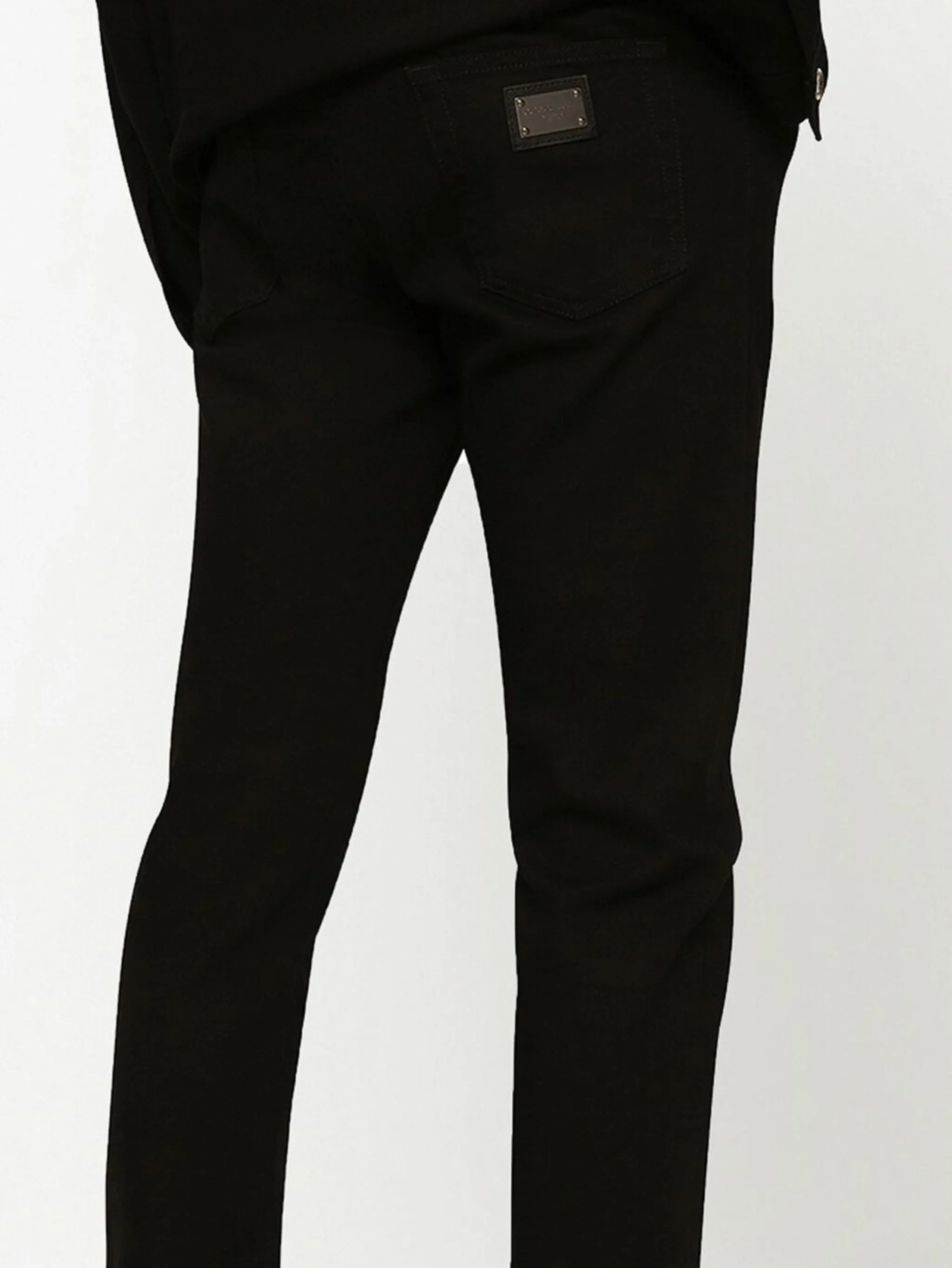 logo-appliqué skinny jeans