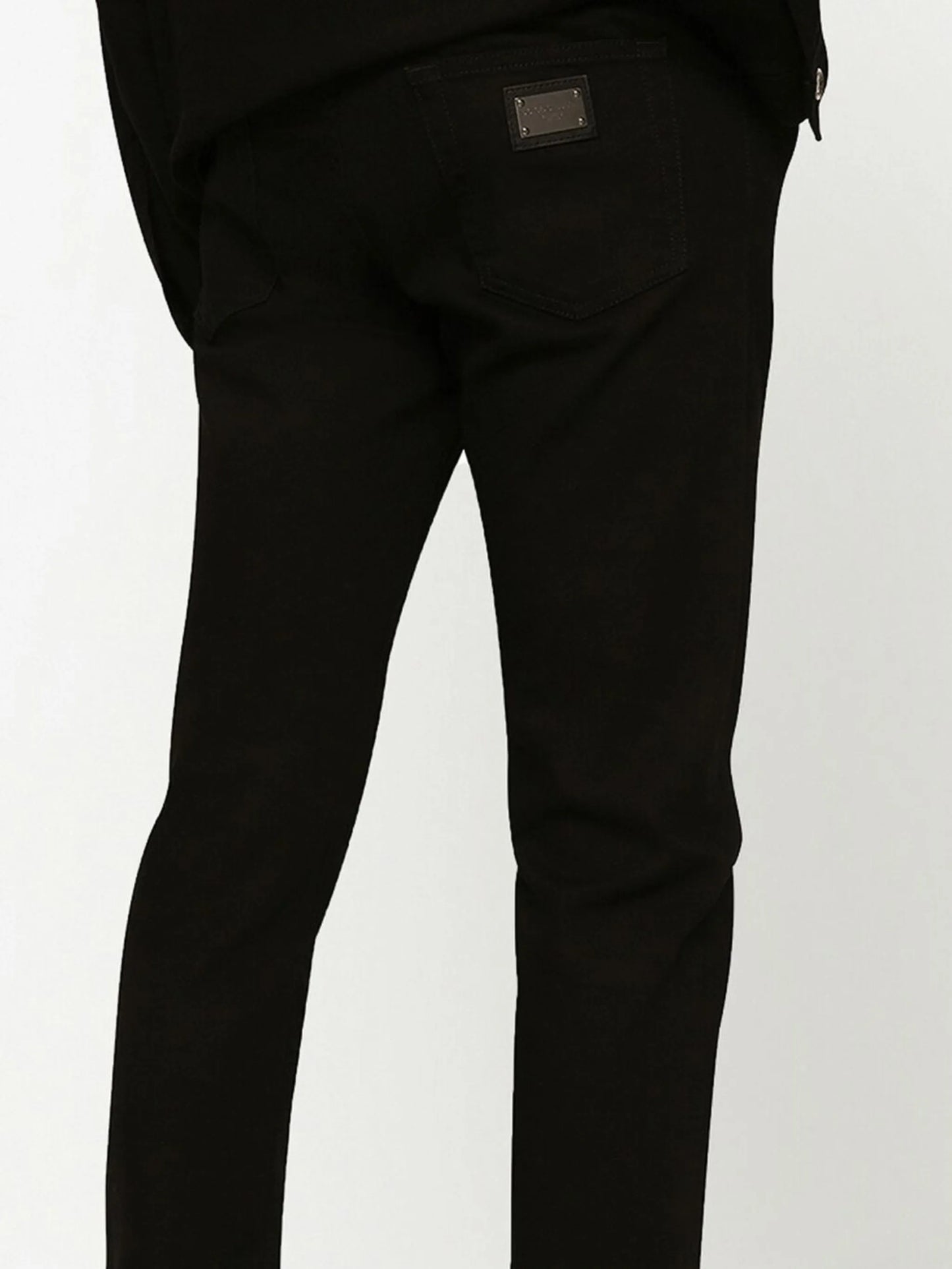 logo-appliqué skinny jeans