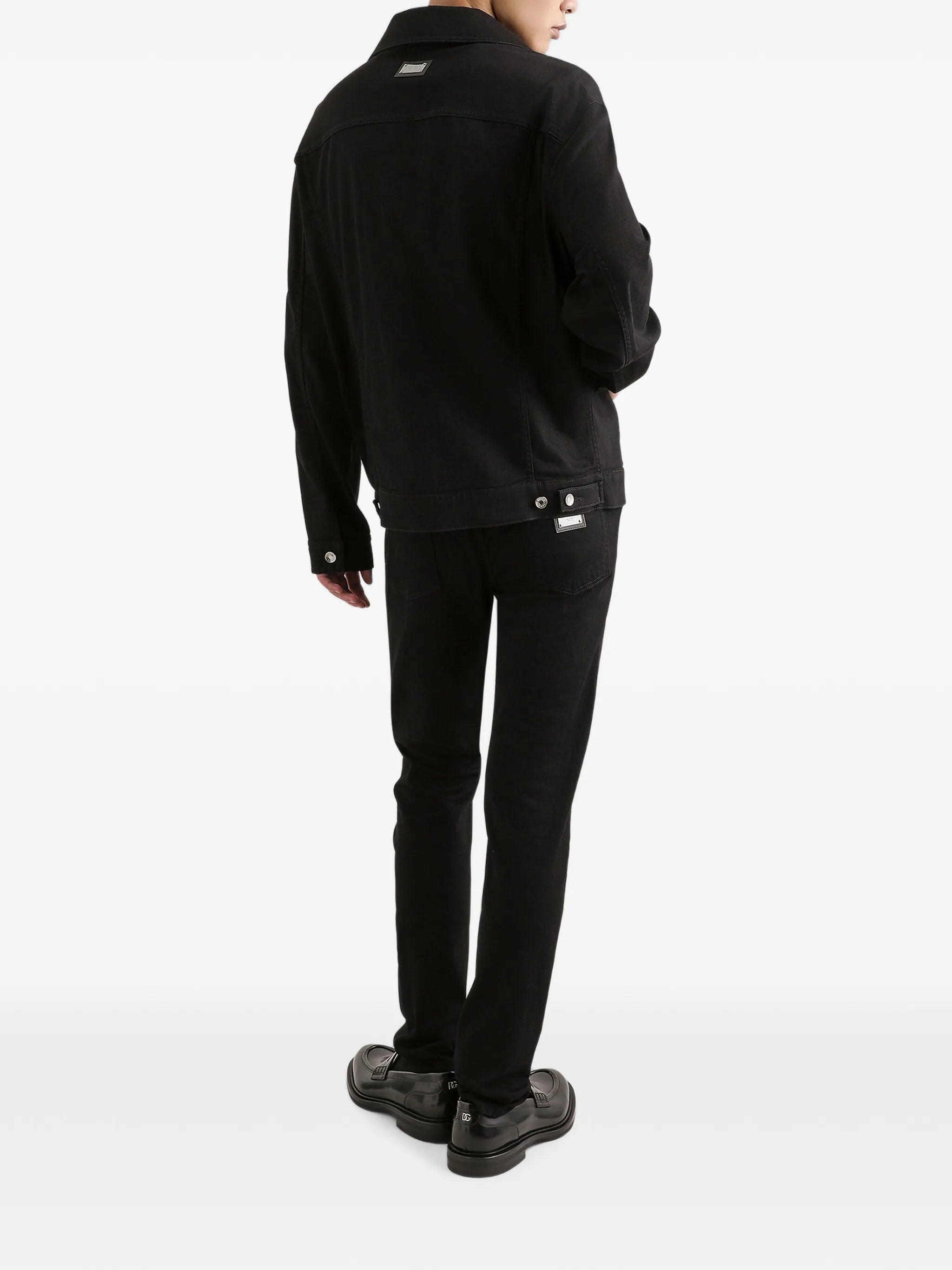 logo-appliqué skinny jeans