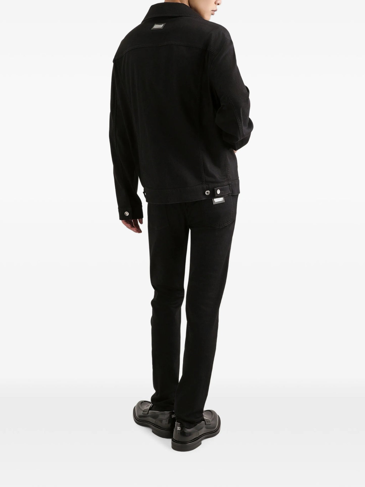 logo-appliqué skinny jeans