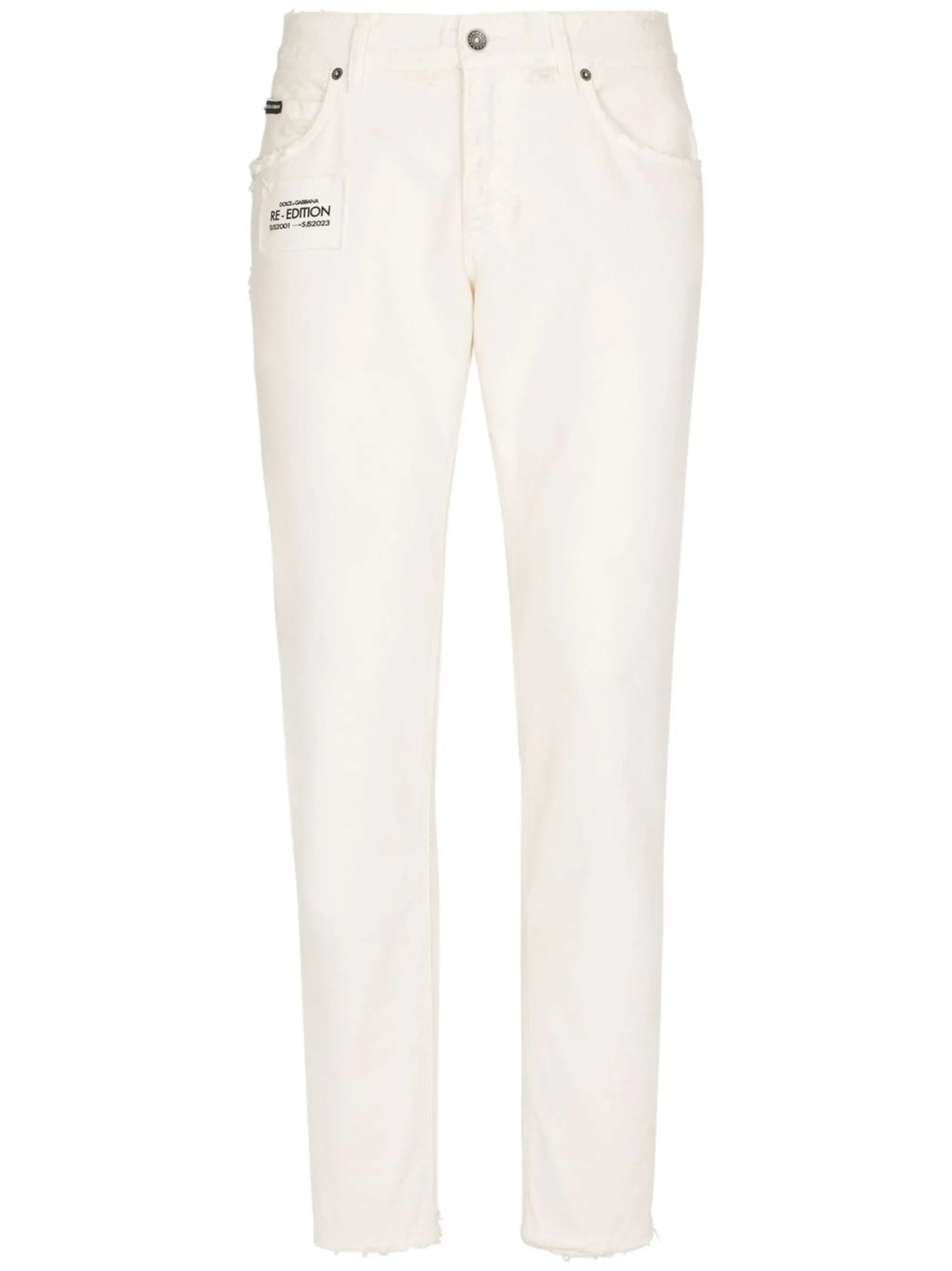 logo-appliqué slim-cut jeans